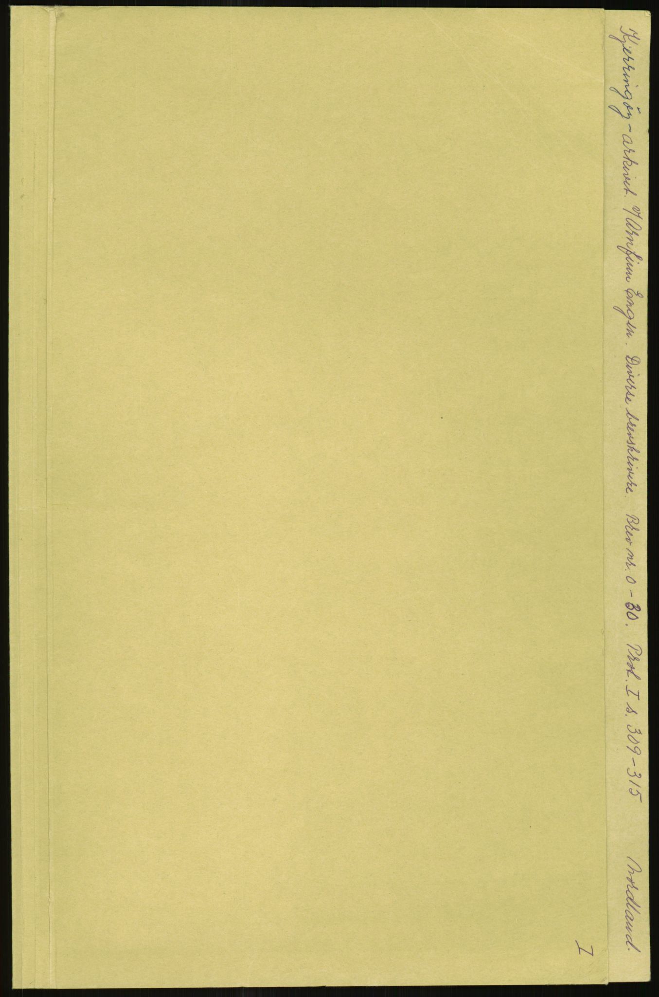 Samlinger til kildeutgivelse, Amerikabrevene, RA/EA-4057/F/L0036: Innlån fra Nordland: Kjerringøyarkivet, 1838-1914, p. 1