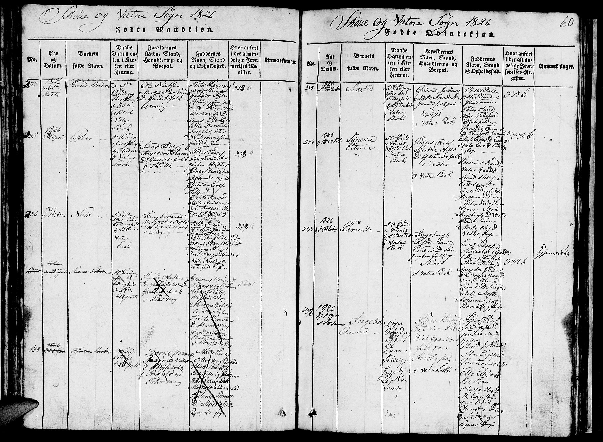 Ministerialprotokoller, klokkerbøker og fødselsregistre - Møre og Romsdal, AV/SAT-A-1454/524/L0360: Parish register (copy) no. 524C01, 1816-1830, p. 60