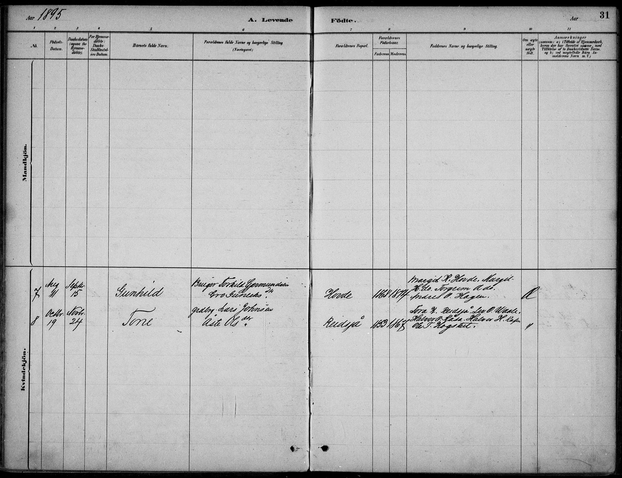 Hjartdal kirkebøker, SAKO/A-270/F/Fc/L0002: Parish register (official) no. III 2, 1880-1936, p. 31