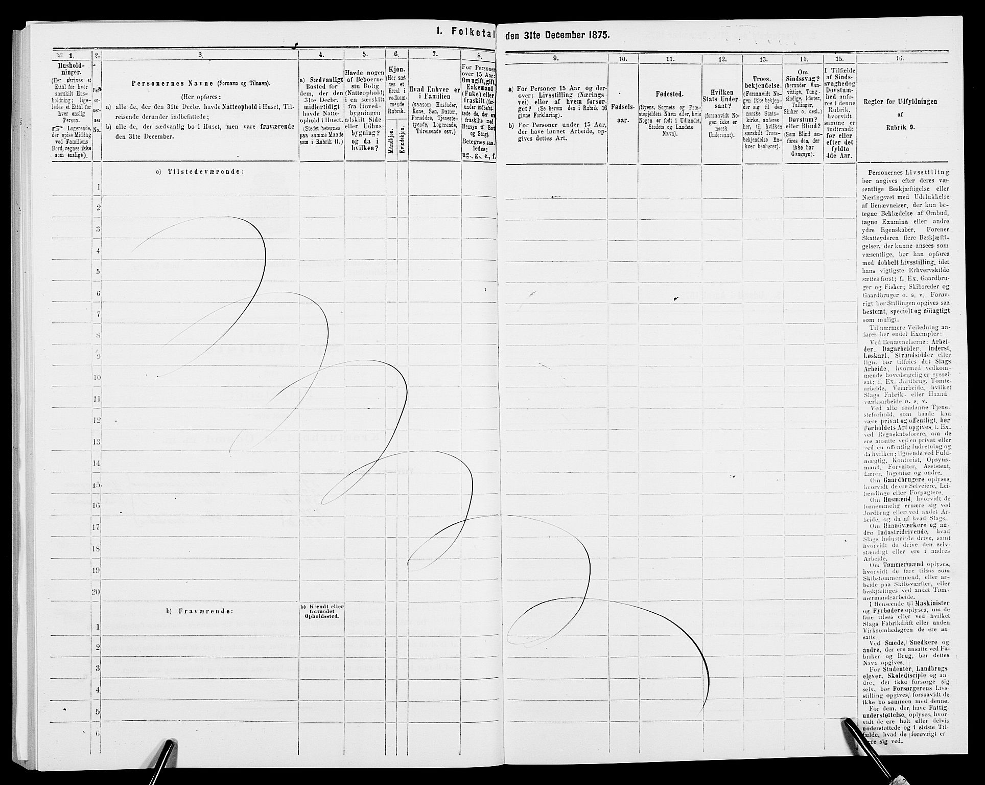 SAK, 1875 census for 0926L Vestre Moland/Vestre Moland, 1875, p. 552