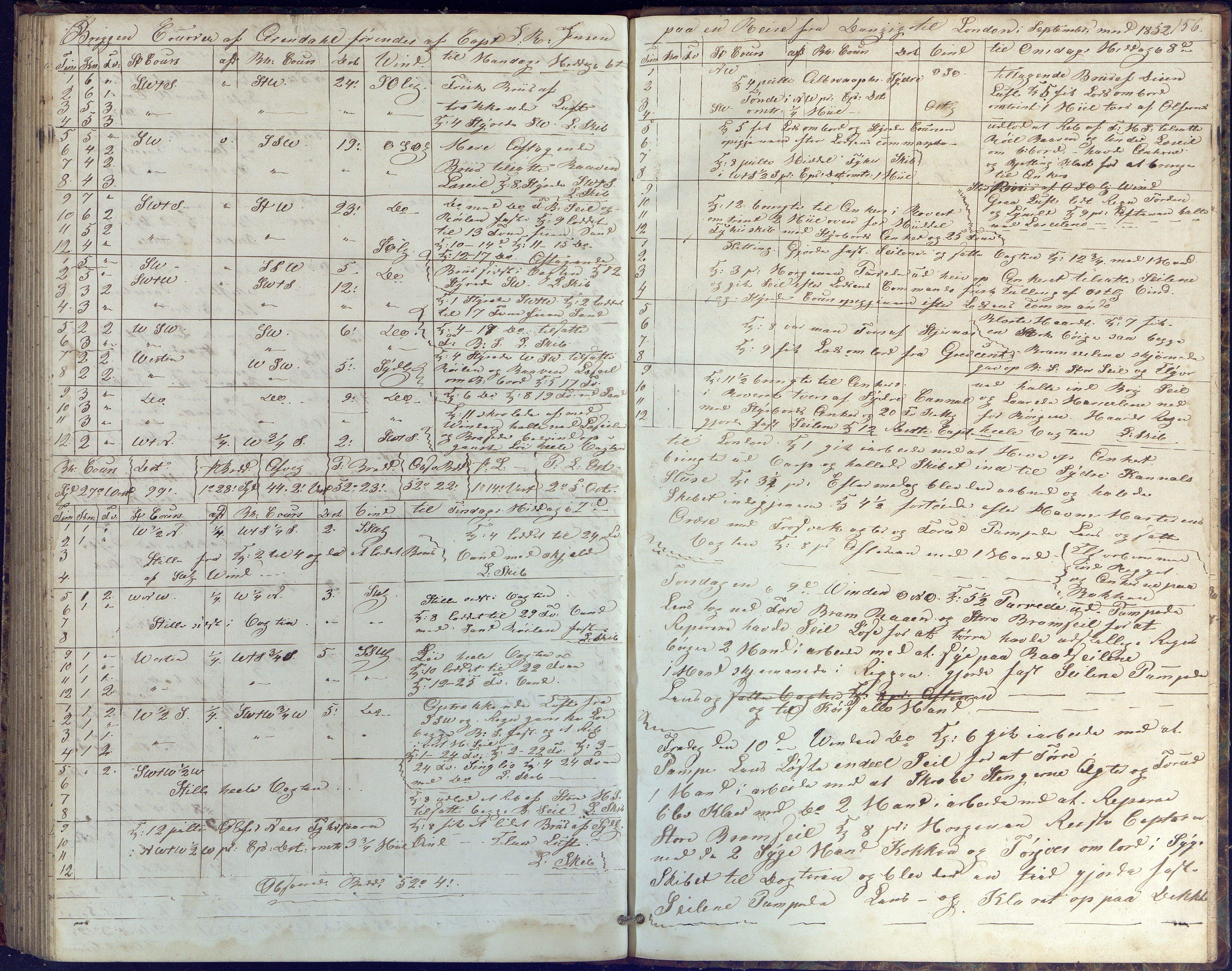 Fartøysarkivet, AAKS/PA-1934/F/L0085/0002: Flere fartøy (se mappenivå) / Coureer (brigg), 1847-1862, p. 156