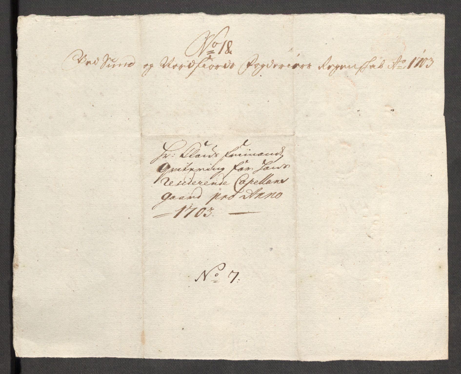 Rentekammeret inntil 1814, Reviderte regnskaper, Fogderegnskap, AV/RA-EA-4092/R53/L3427: Fogderegnskap Sunn- og Nordfjord, 1703, p. 281