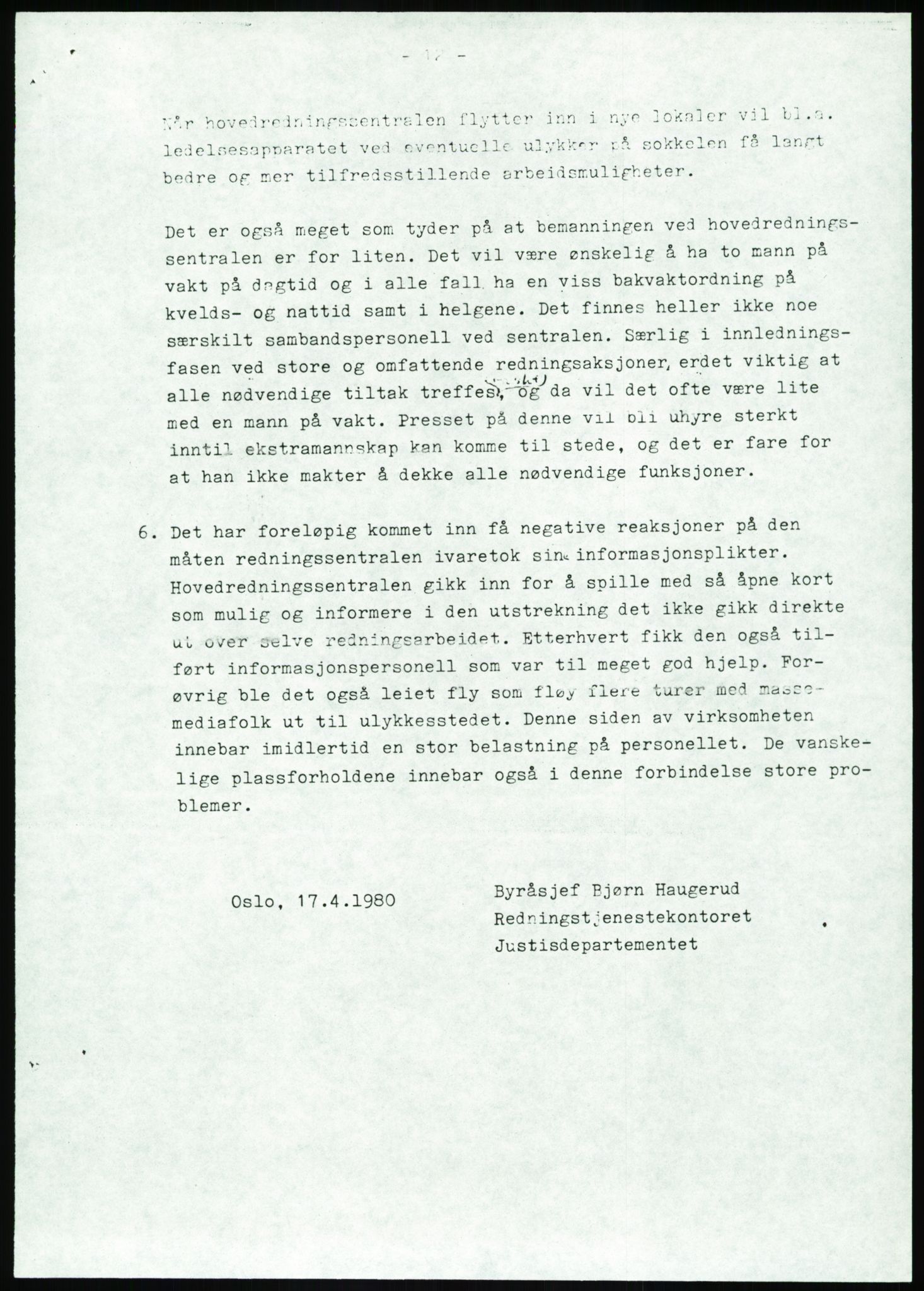 Justisdepartementet, Granskningskommisjonen ved Alexander Kielland-ulykken 27.3.1980, RA/S-1165/D/L0017: P Hjelpefartøy (Doku.liste + P1-P6 av 6)/Q Hovedredningssentralen (Q0-Q27 av 27), 1980-1981, p. 358