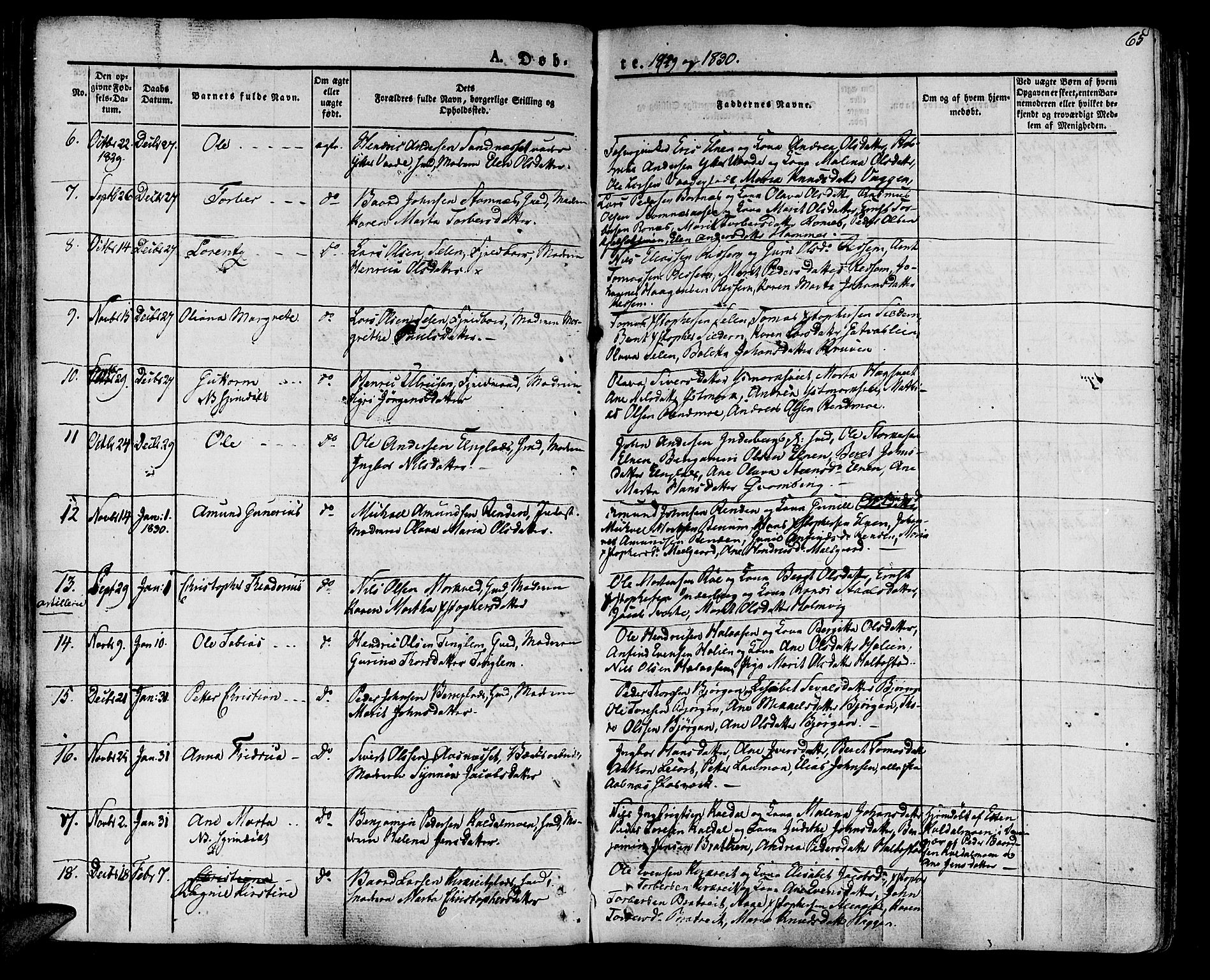 Ministerialprotokoller, klokkerbøker og fødselsregistre - Nord-Trøndelag, SAT/A-1458/741/L0390: Parish register (official) no. 741A04, 1822-1836, p. 65