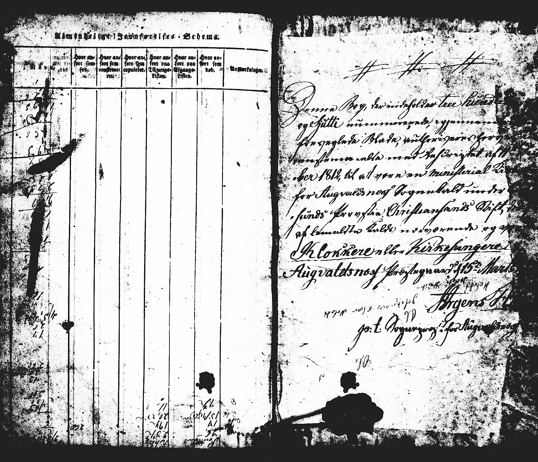 Avaldsnes sokneprestkontor, SAST/A -101851/H/Ha/Hab/L0001: Parish register (copy) no. B 1, 1816-1825