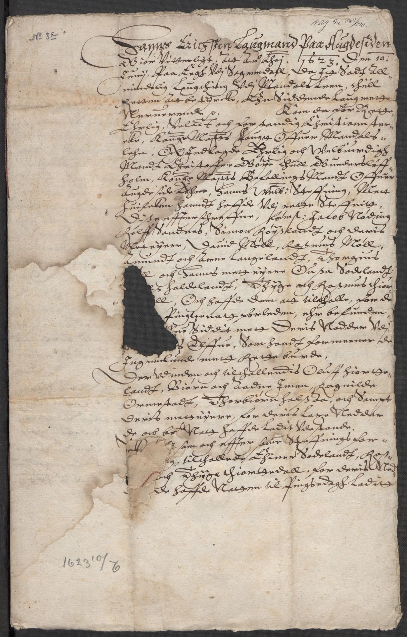 Riksarkivets diplomsamling, RA/EA-5965/F15/L0036: Prestearkiv - Vest-Agder, 1600-1774, p. 5