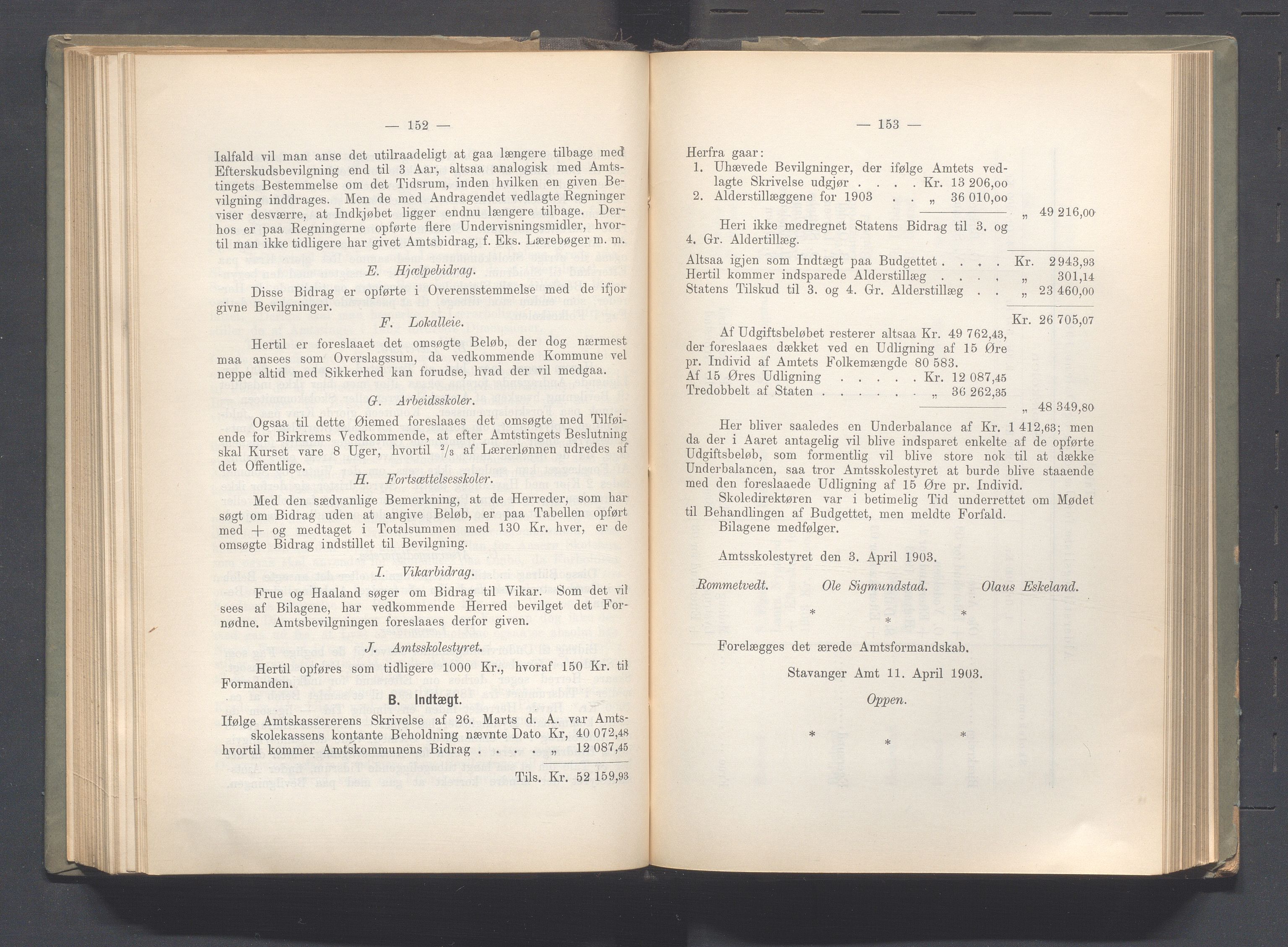 Rogaland fylkeskommune - Fylkesrådmannen , IKAR/A-900/A, 1903, p. 131