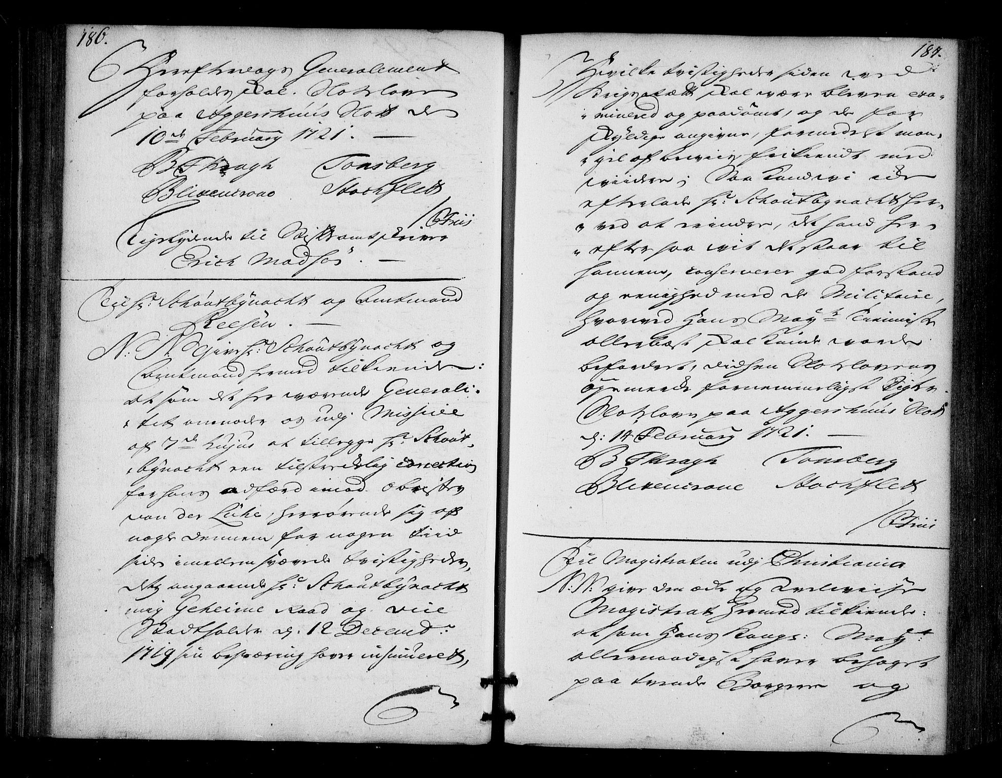Stattholderembetet 1572-1771, AV/RA-EA-2870/Bd/L0013: Ordreprotokoll, 1720-1722, p. 186-187