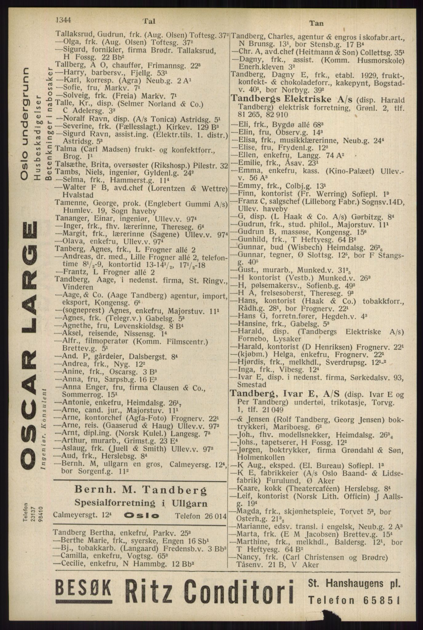 Kristiania/Oslo adressebok, PUBL/-, 1934, p. 1344