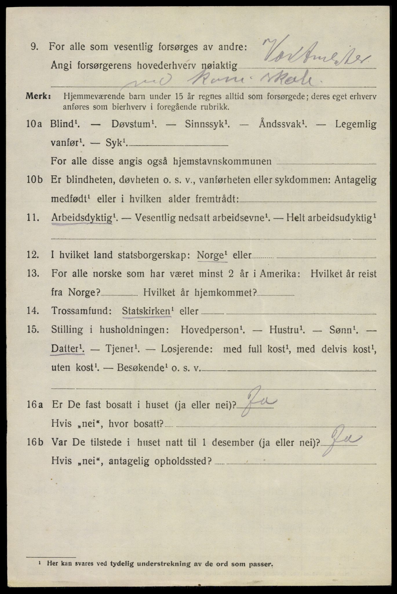 SAO, 1920 census for Glemmen, 1920, p. 4136