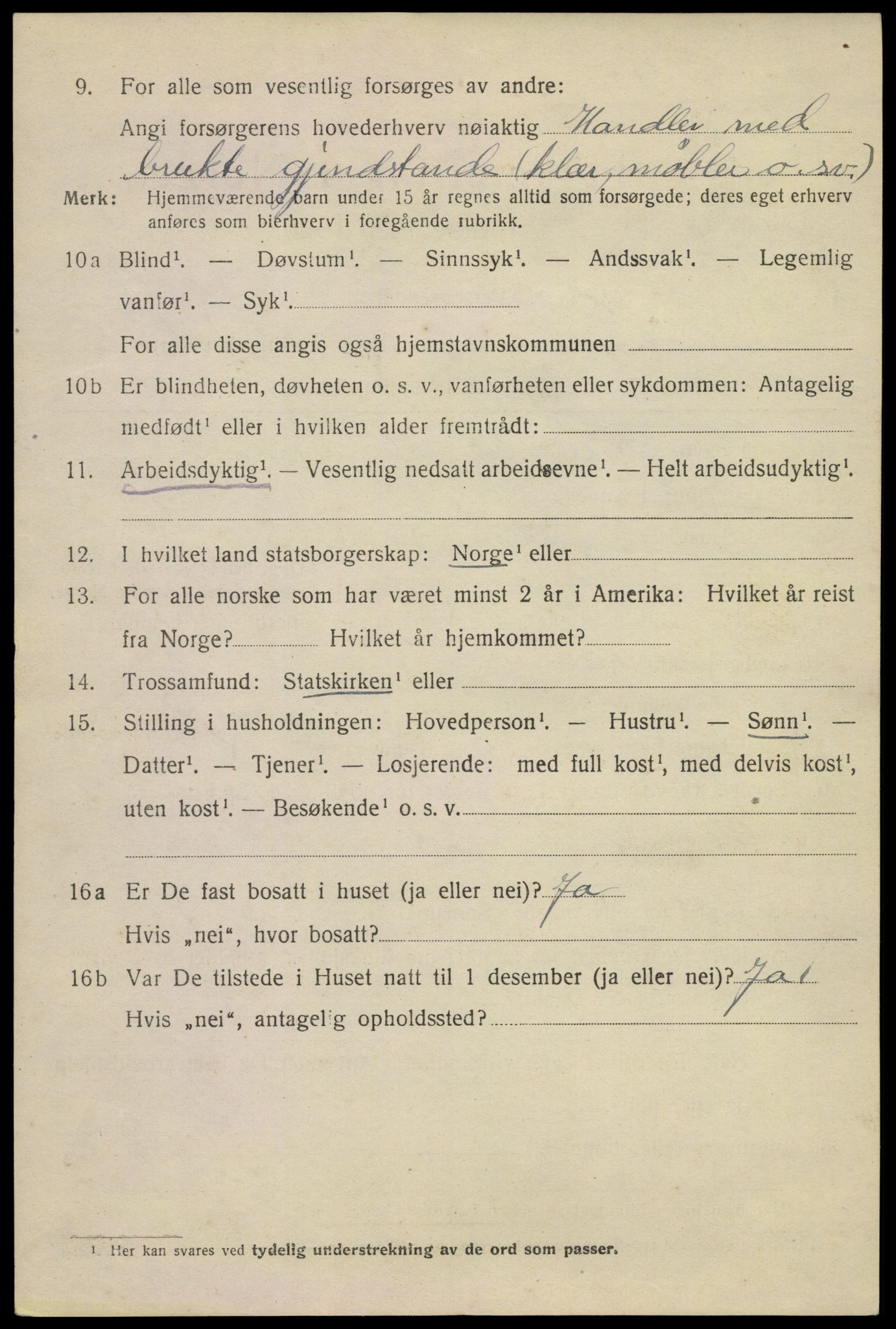 SAKO, 1920 census for Sandefjord, 1920, p. 11653