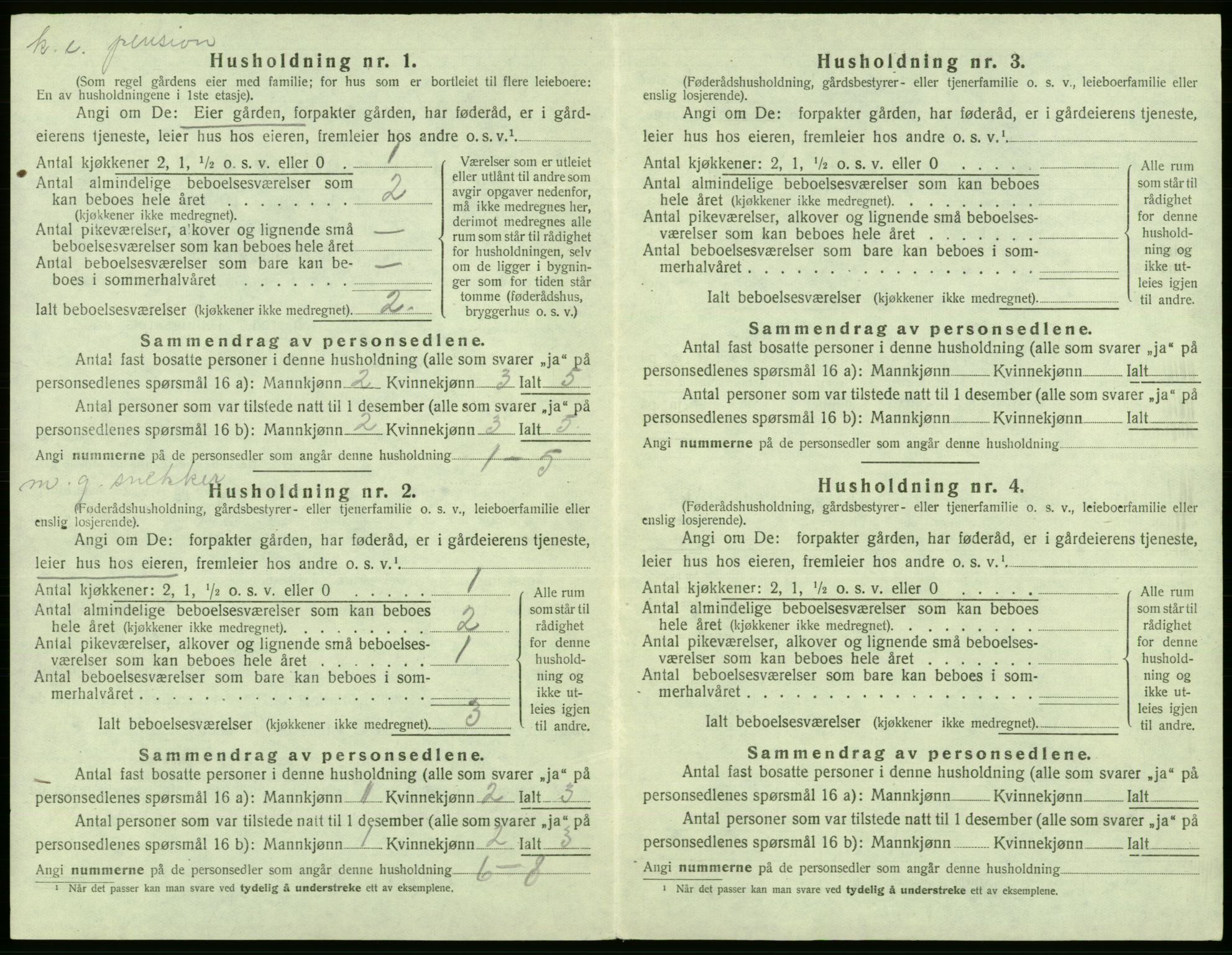 SAB, 1920 census for Fana, 1920, p. 1608