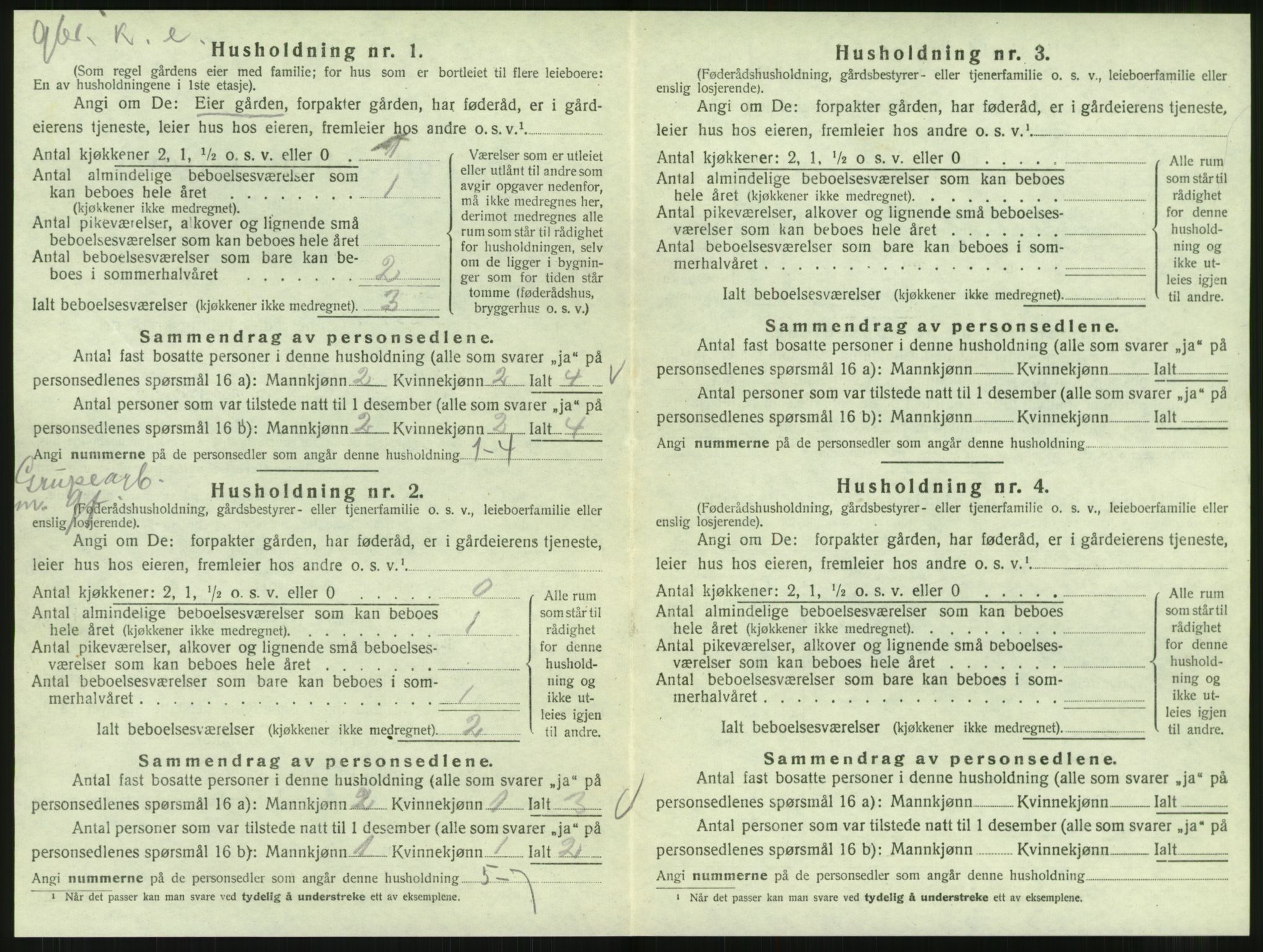 SAT, 1920 census for Fauske, 1920, p. 1985