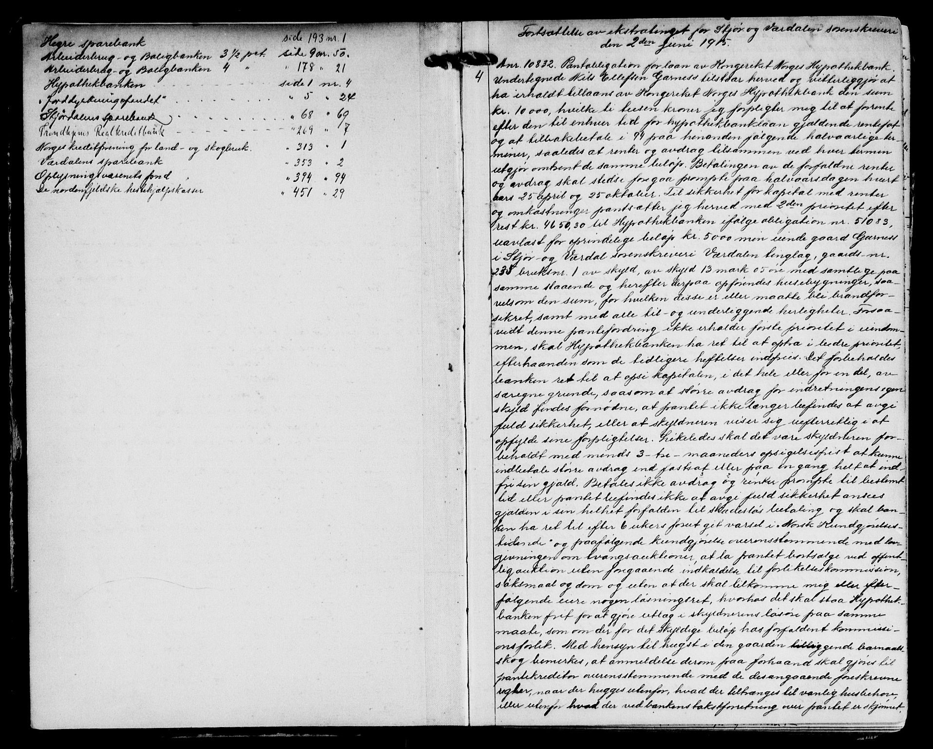 Stjør- og Verdal sorenskriveri, AV/SAT-A-4167/1/2/2C/L0043: Mortgage book no. 11, 1915-1917
