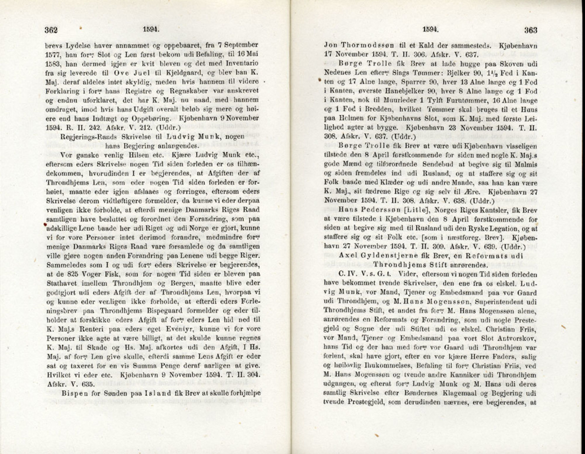 Publikasjoner utgitt av Det Norske Historiske Kildeskriftfond, PUBL/-/-/-: Norske Rigs-Registranter, bind 3, 1588-1602, p. 362-363