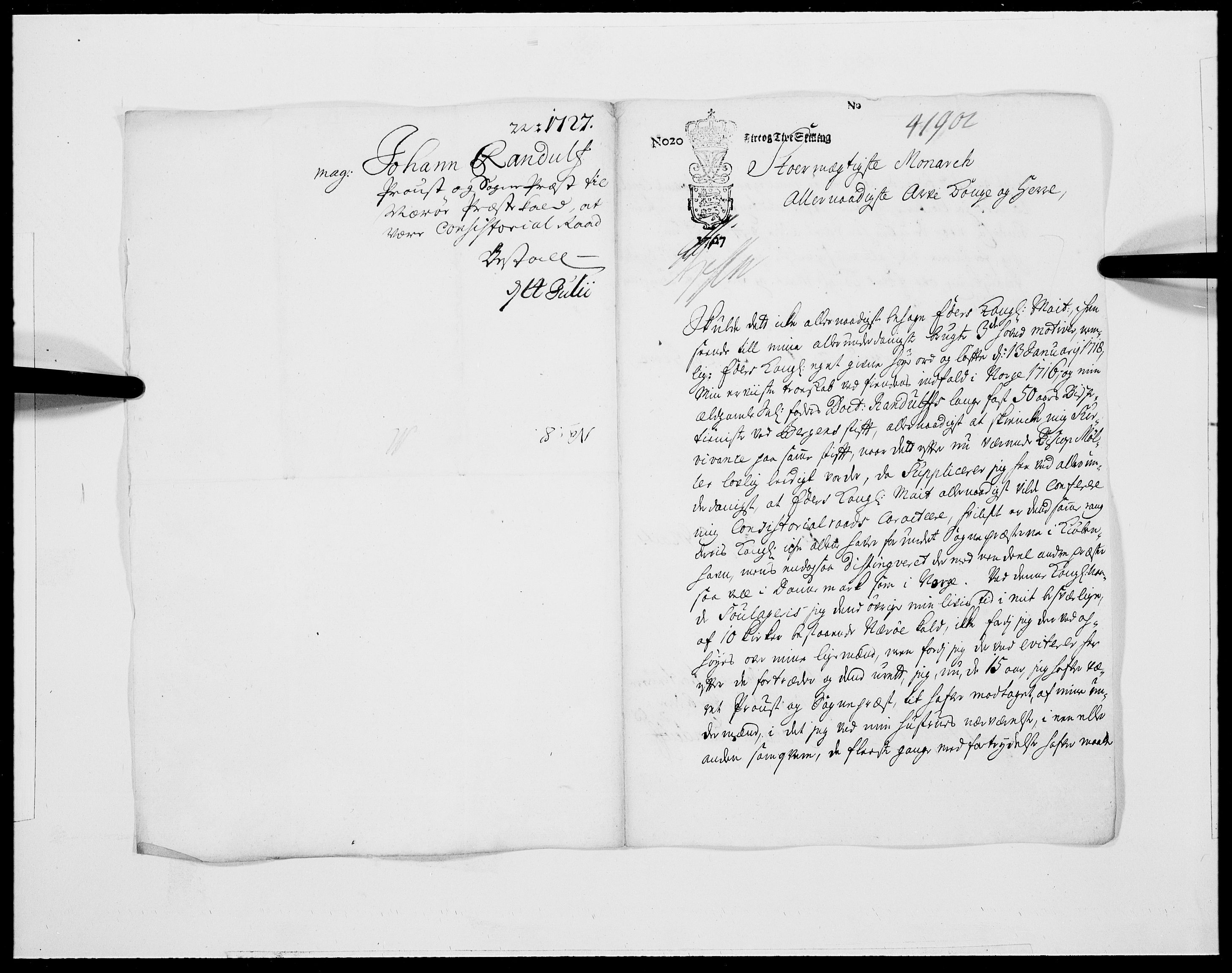 Danske Kanselli 1572-1799, AV/RA-EA-3023/F/Fc/Fcc/Fcca/L0101: Norske innlegg 1572-1799, 1727, p. 31