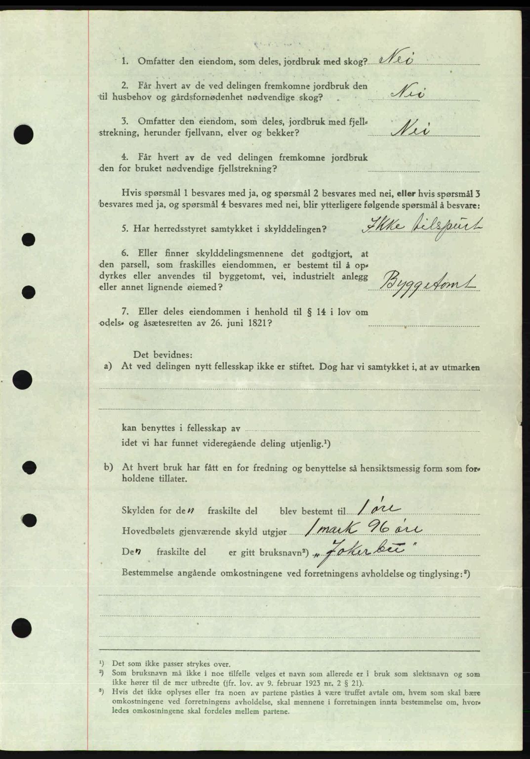 Nordre Sunnmøre sorenskriveri, AV/SAT-A-0006/1/2/2C/2Ca: Mortgage book no. A29, 1948-1949, Diary no: : 2417/1948