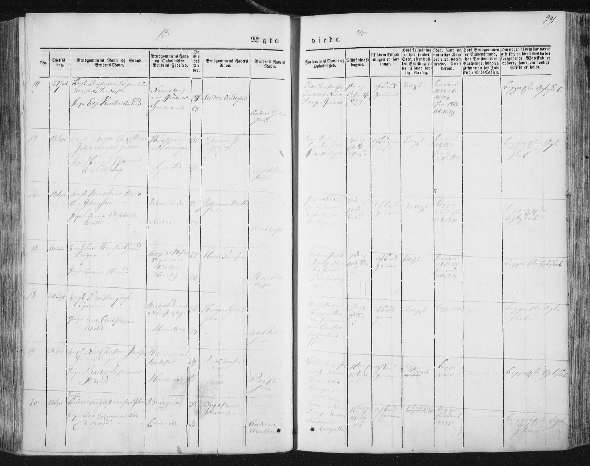 Ministerialprotokoller, klokkerbøker og fødselsregistre - Nordland, AV/SAT-A-1459/838/L0549: Parish register (official) no. 838A07, 1840-1854, p. 291