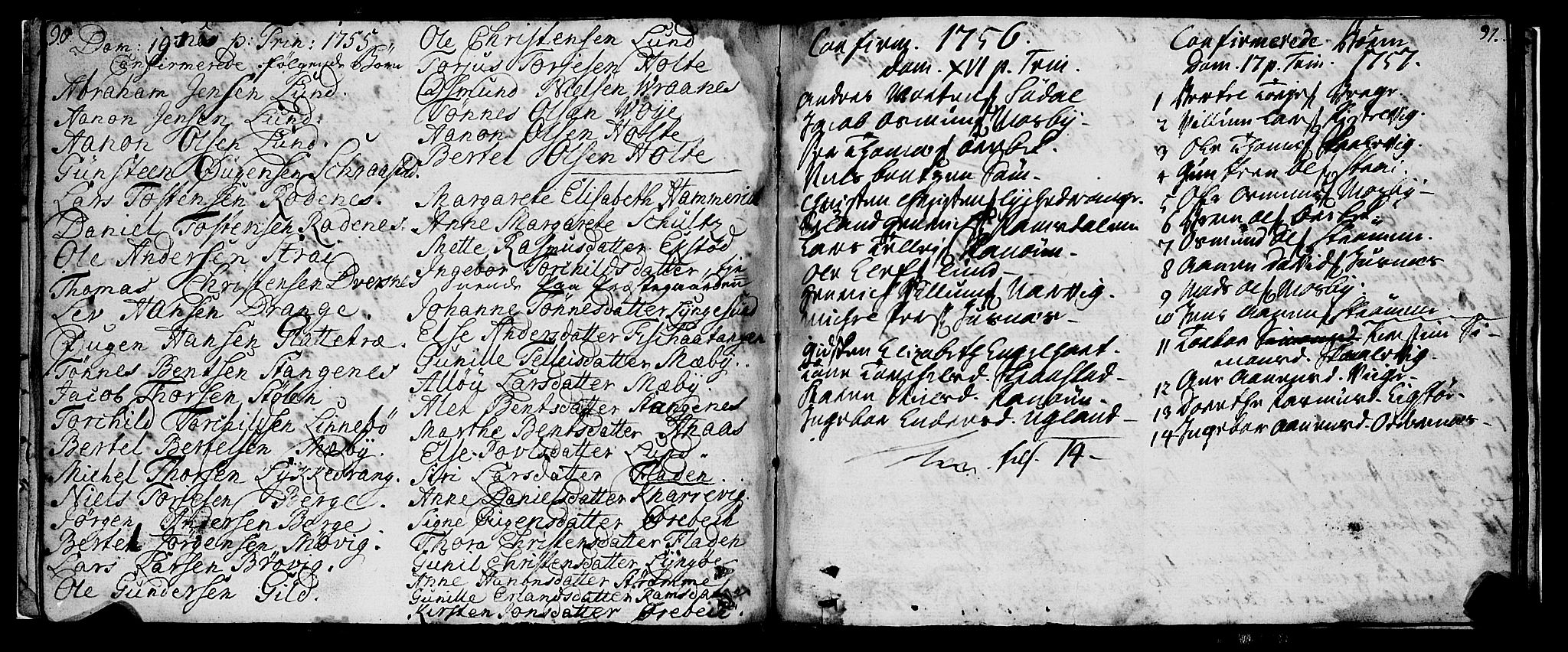 Oddernes sokneprestkontor, AV/SAK-1111-0033/F/Fa/Faa/L0003: Parish register (official) no. A 3, 1736-1795, p. 30-31