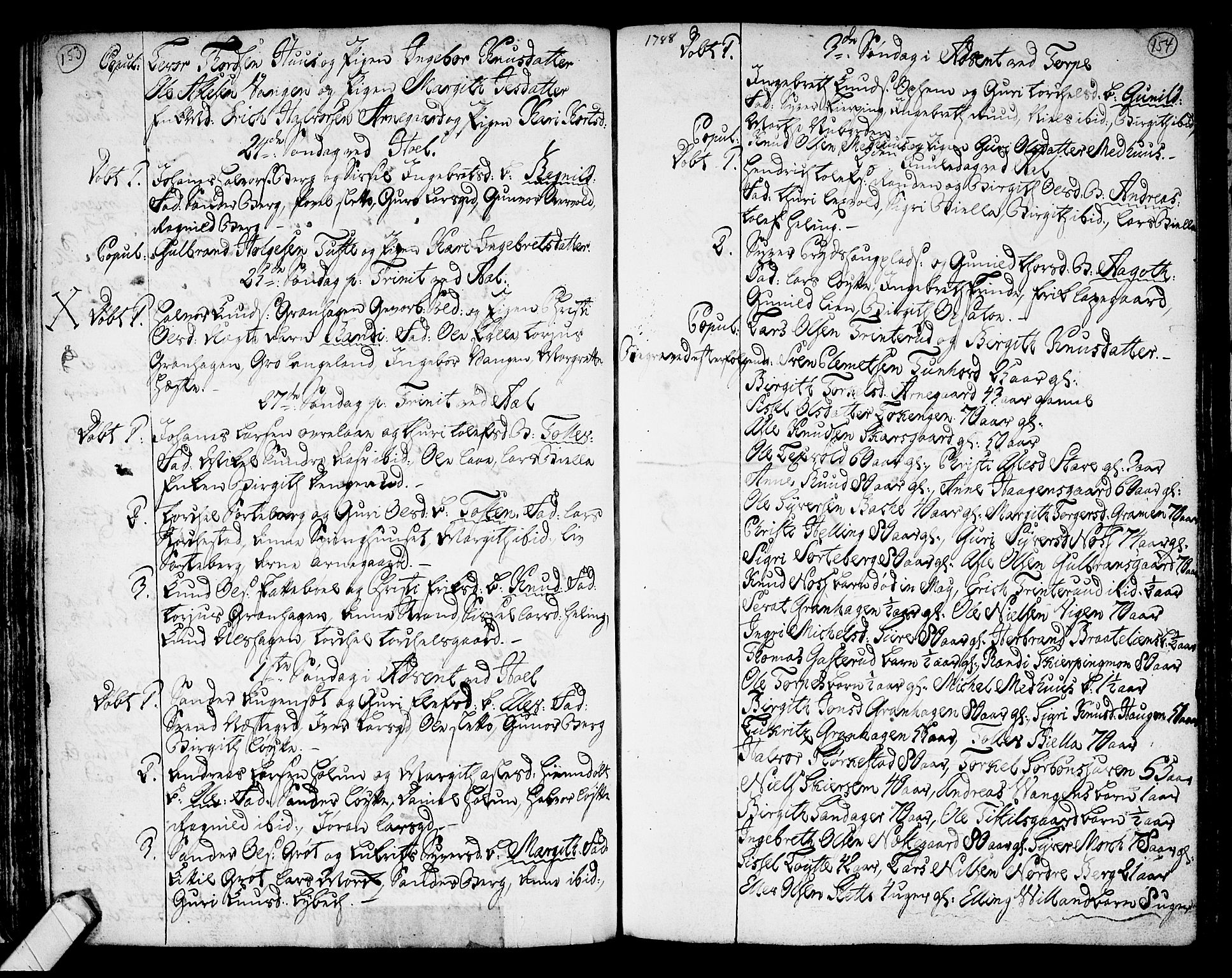 Ål kirkebøker, SAKO/A-249/F/Fa/L0002: Parish register (official) no. I 2, 1771-1806, p. 153-154