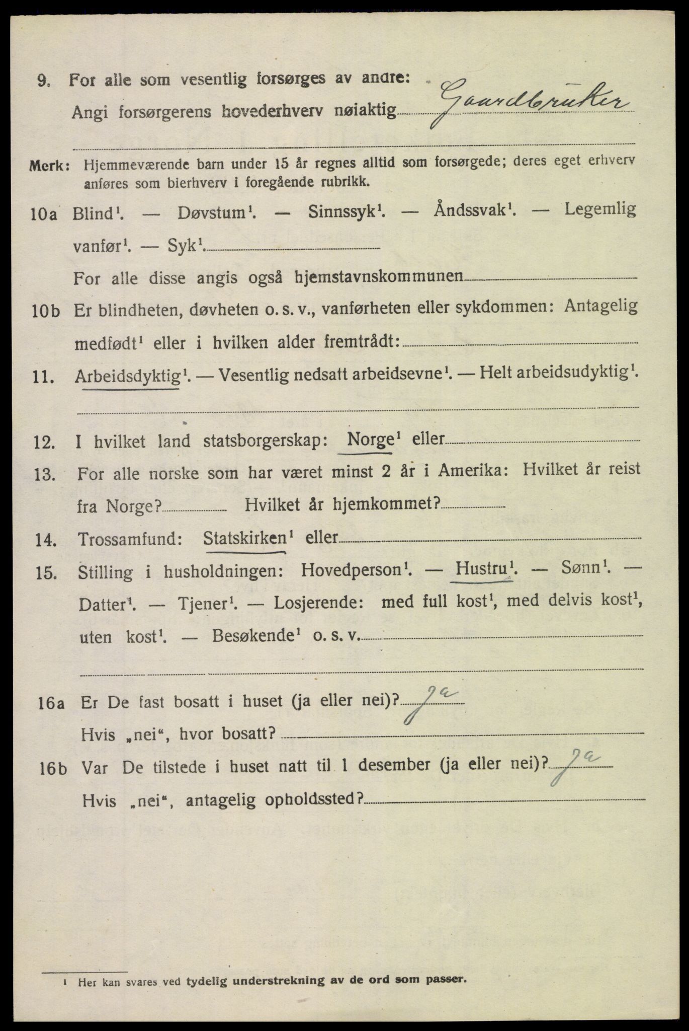 SAK, 1920 census for Holt, 1920, p. 4305