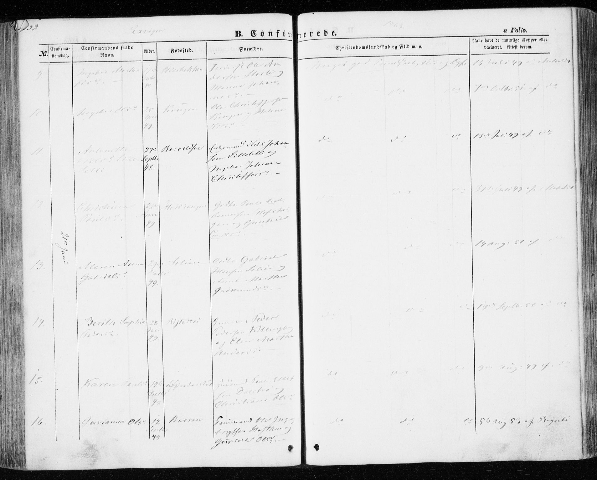 Ministerialprotokoller, klokkerbøker og fødselsregistre - Nord-Trøndelag, AV/SAT-A-1458/701/L0008: Parish register (official) no. 701A08 /1, 1854-1863, p. 239