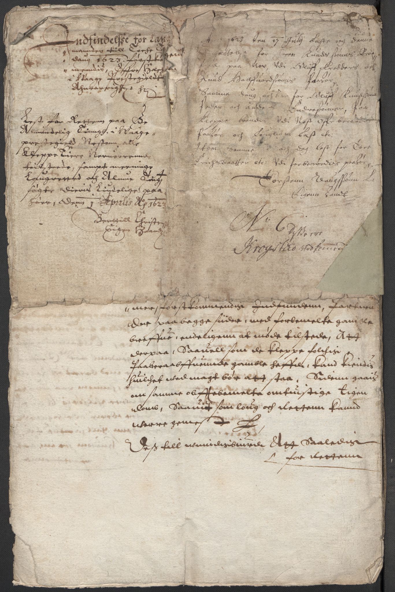 Riksarkivets diplomsamling, AV/RA-EA-5965/F15/L0013: Prestearkiv - Oppland, 1590-1657, p. 133