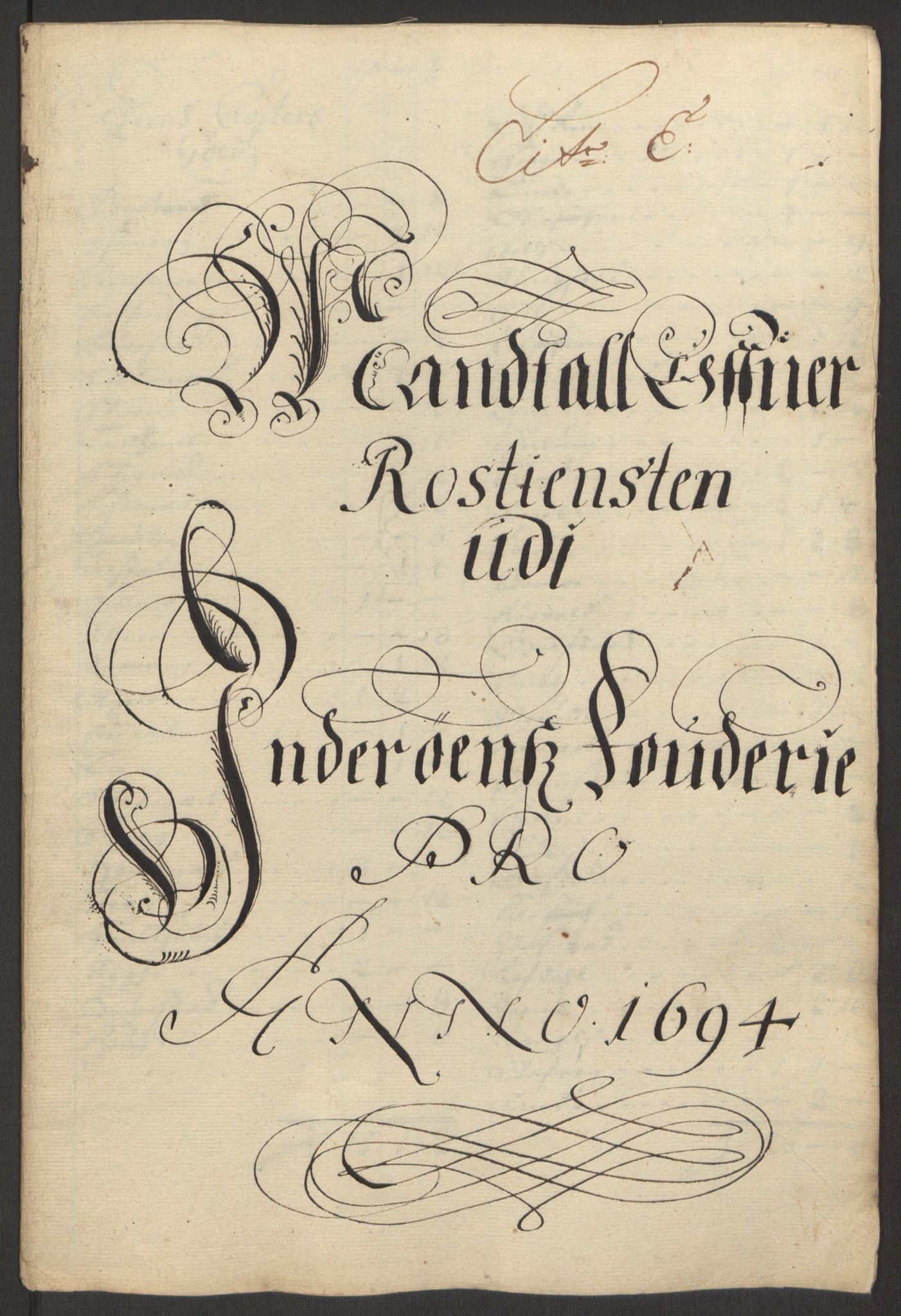 Rentekammeret inntil 1814, Reviderte regnskaper, Fogderegnskap, AV/RA-EA-4092/R63/L4308: Fogderegnskap Inderøy, 1692-1694, p. 564