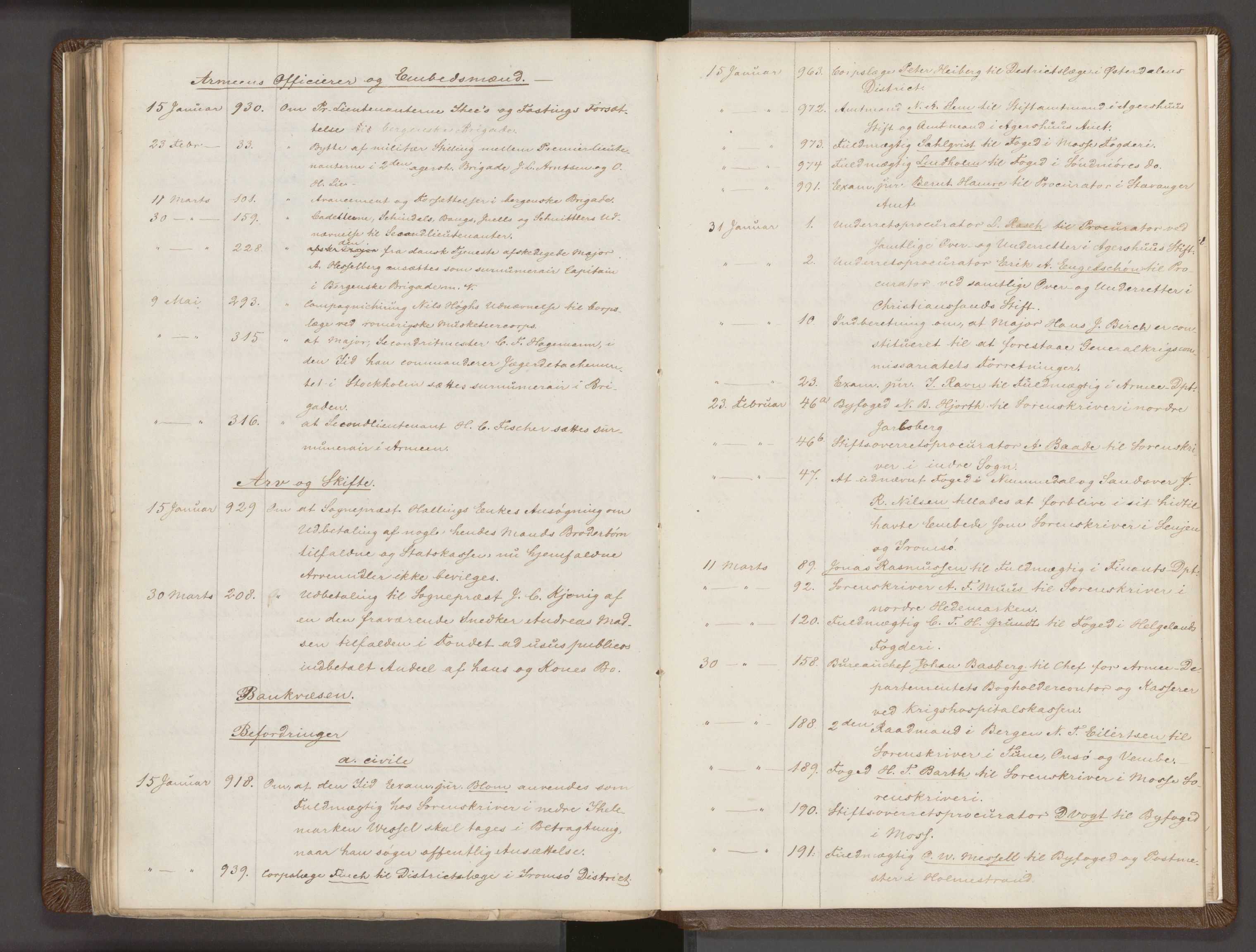 Statsrådssekretariatet, AV/RA-S-1001/A/Ab/L0032: Kgl. res. nr. 917-992 og 1-512, 1. halvår, 1831