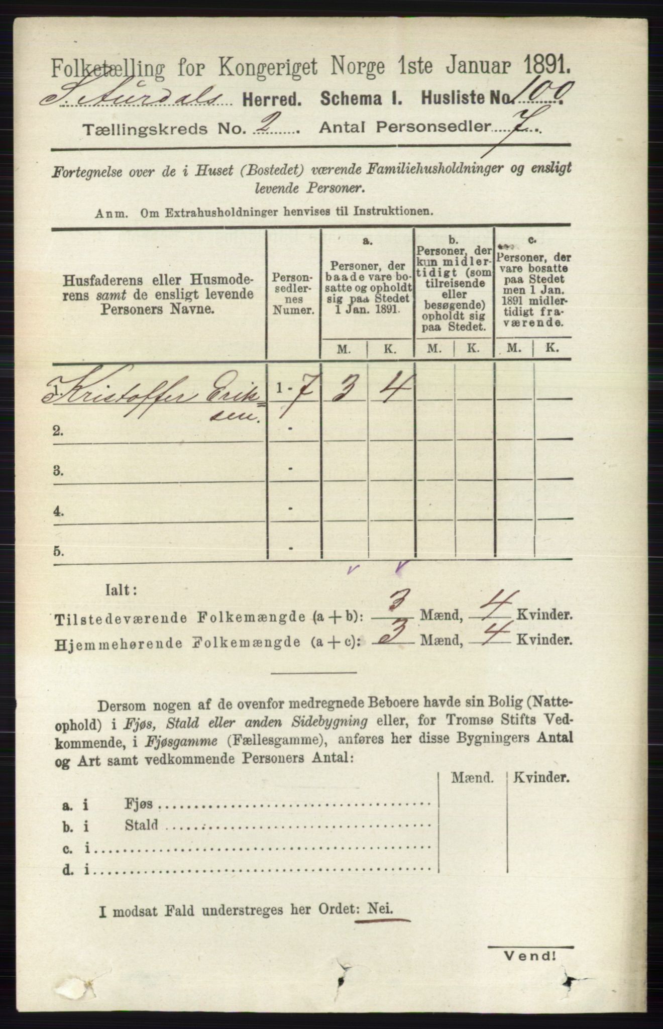 RA, 1891 census for 0540 Sør-Aurdal, 1891, p. 829
