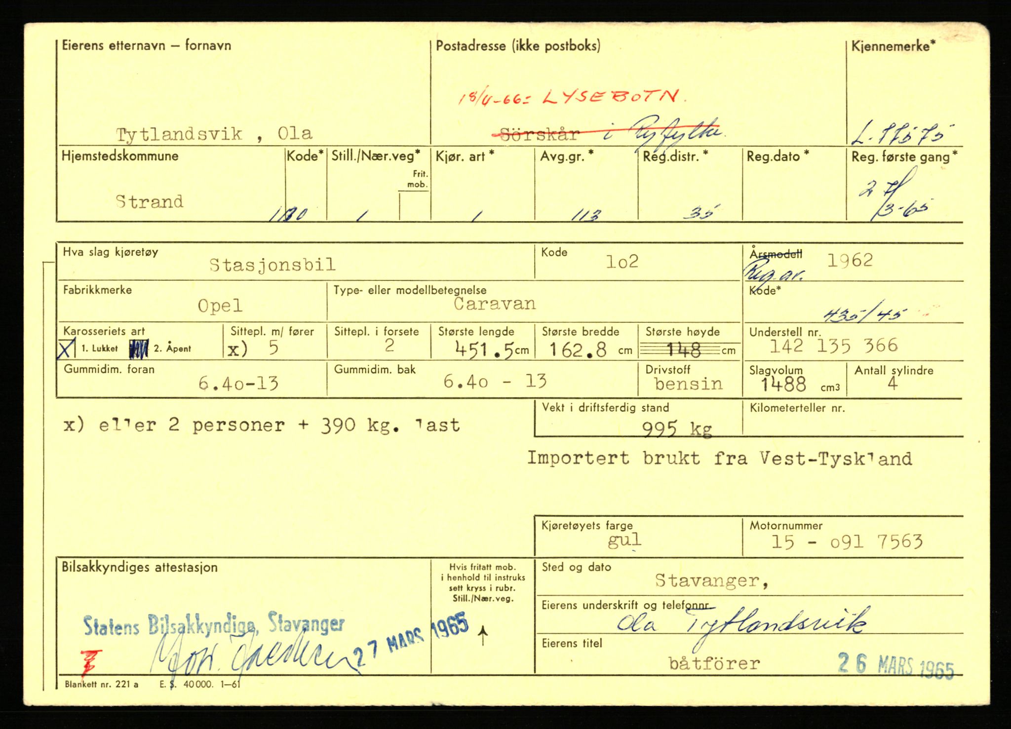 Stavanger trafikkstasjon, AV/SAST-A-101942/0/F/L0069: L-76801 - L-78797, 1930-1971, p. 867