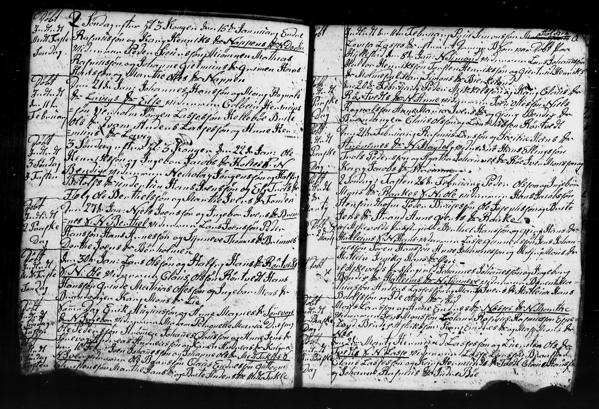 Gulen sokneprestembete, AV/SAB-A-80201/H/Hab: Parish register (copy) no. A 2, 1791-1814