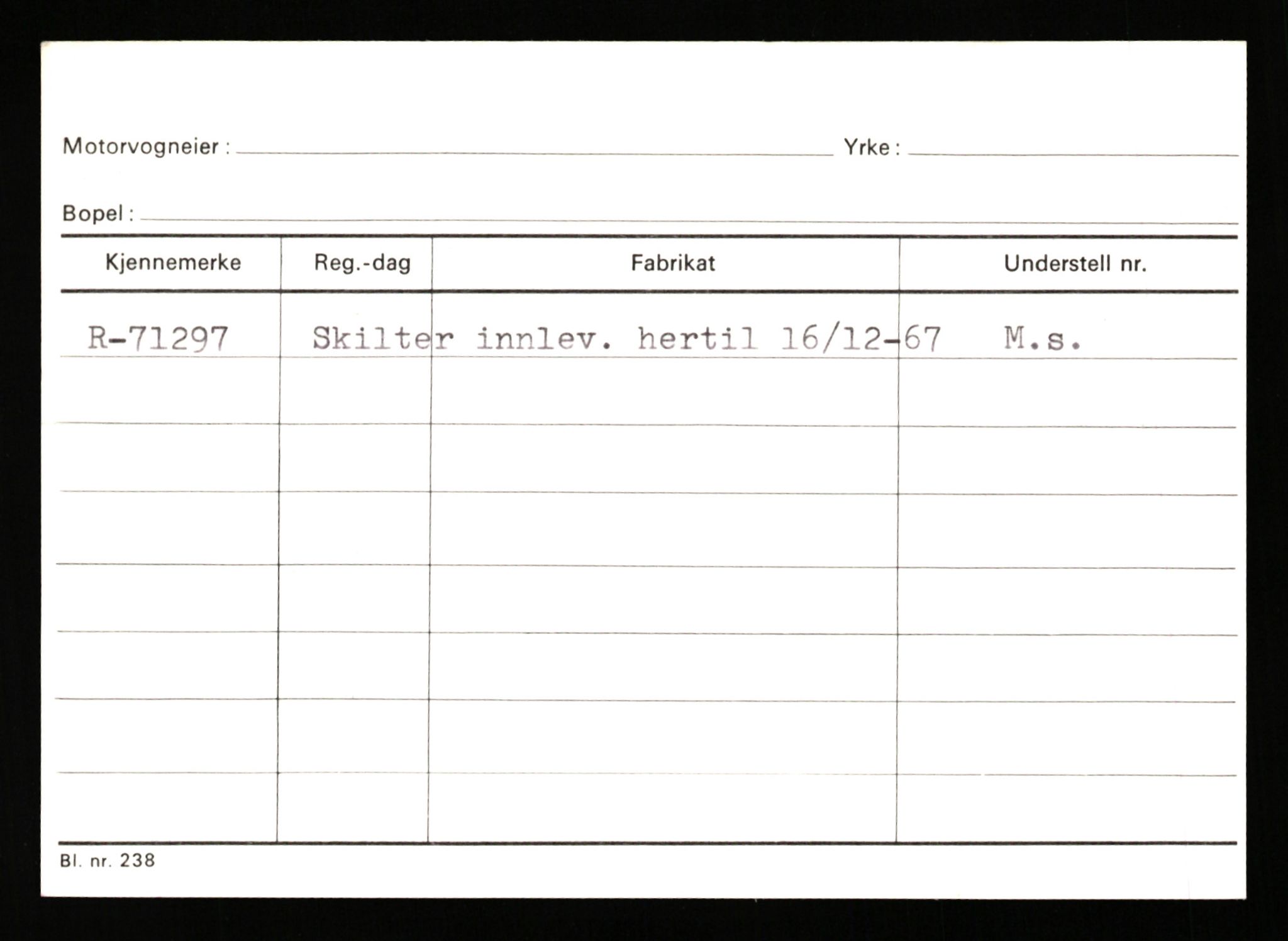 Stavanger trafikkstasjon, AV/SAST-A-101942/0/G/L0008: Registreringsnummer: 67519 - 84533, 1930-1971, p. 581
