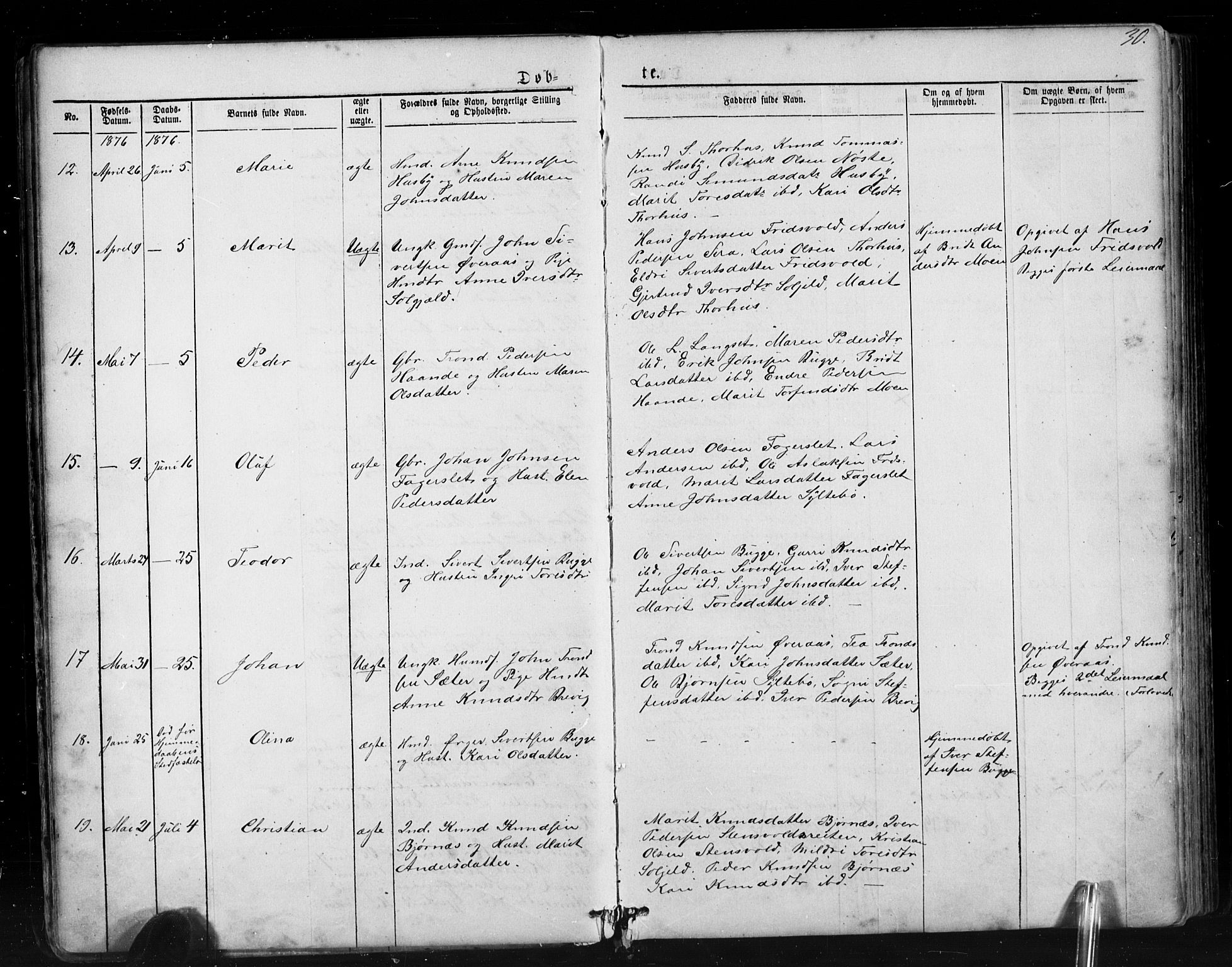 Ministerialprotokoller, klokkerbøker og fødselsregistre - Møre og Romsdal, AV/SAT-A-1454/552/L0638: Parish register (copy) no. 552C01, 1867-1902, p. 30