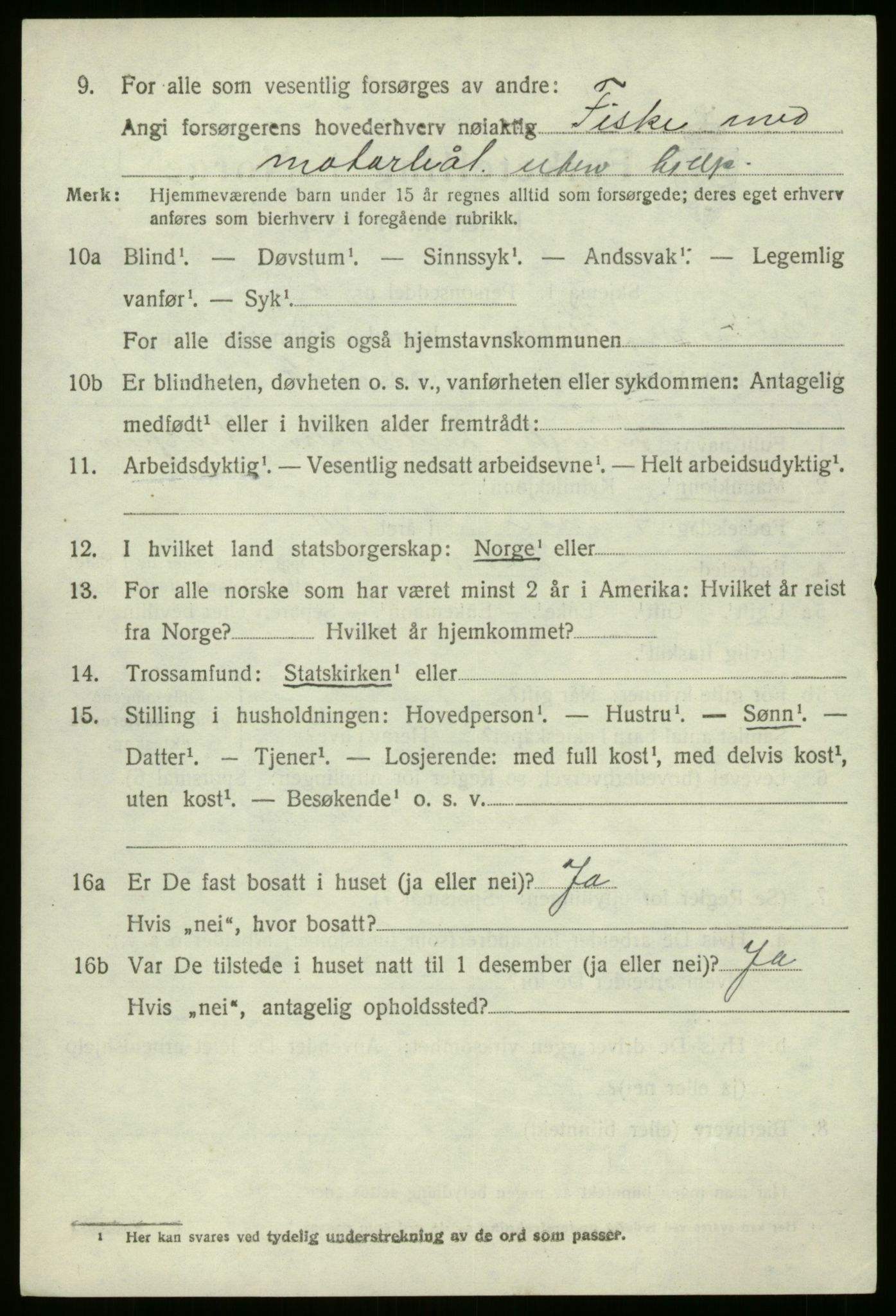 SAB, 1920 census for Kinn, 1920, p. 5128