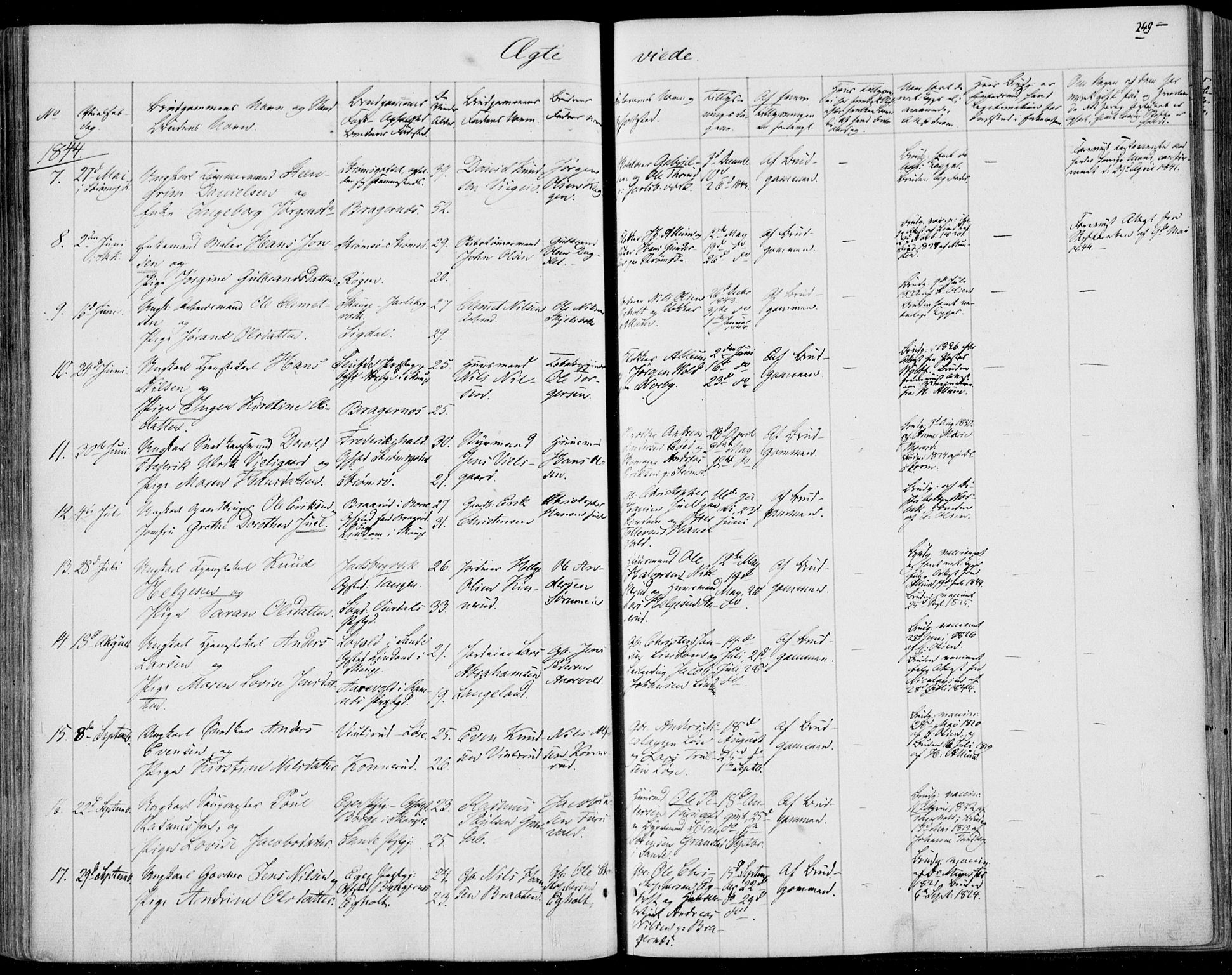 Skoger kirkebøker, SAKO/A-59/F/Fa/L0003: Parish register (official) no. I 3, 1842-1861, p. 249