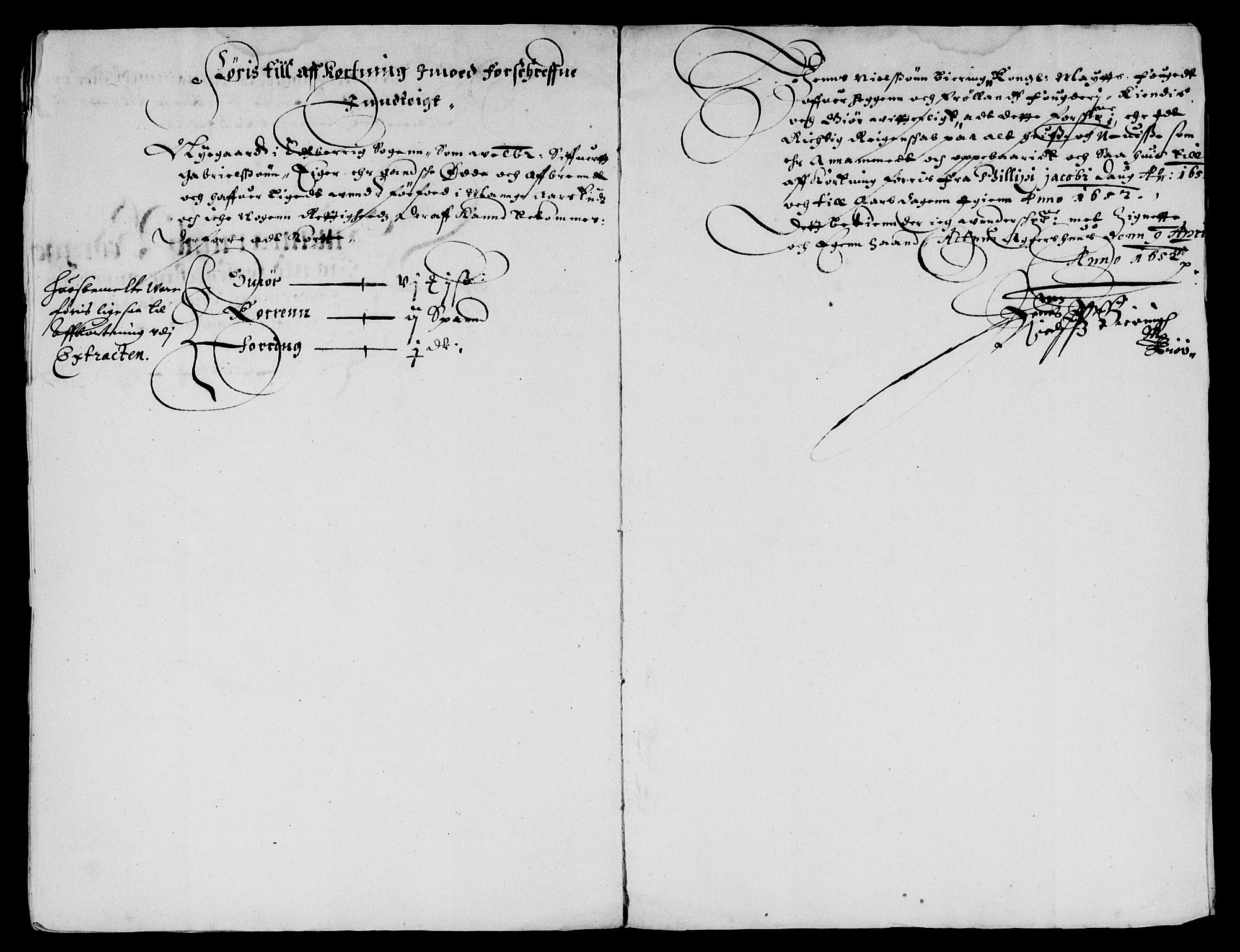 Rentekammeret inntil 1814, Reviderte regnskaper, Lensregnskaper, AV/RA-EA-5023/R/Rb/Rba/L0206: Akershus len, 1651-1652