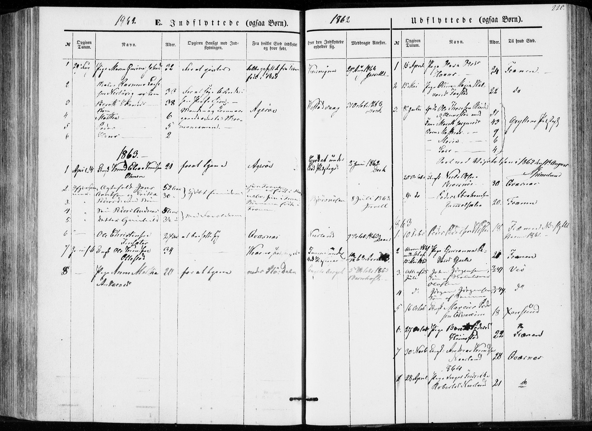 Ministerialprotokoller, klokkerbøker og fødselsregistre - Møre og Romsdal, AV/SAT-A-1454/566/L0767: Parish register (official) no. 566A06, 1852-1868, p. 220