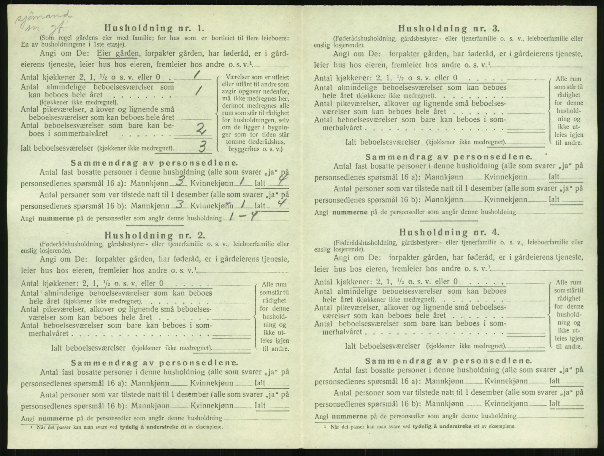 SAT, 1920 census for Aure, 1920, p. 771