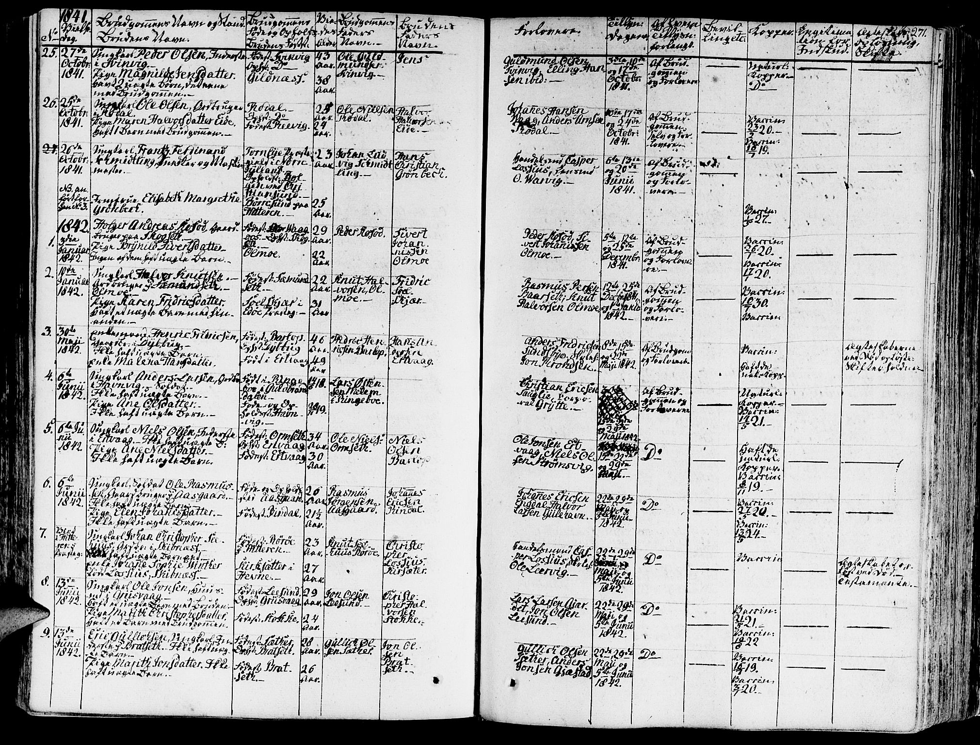 Ministerialprotokoller, klokkerbøker og fødselsregistre - Møre og Romsdal, AV/SAT-A-1454/578/L0904: Parish register (official) no. 578A03, 1836-1858, p. 271