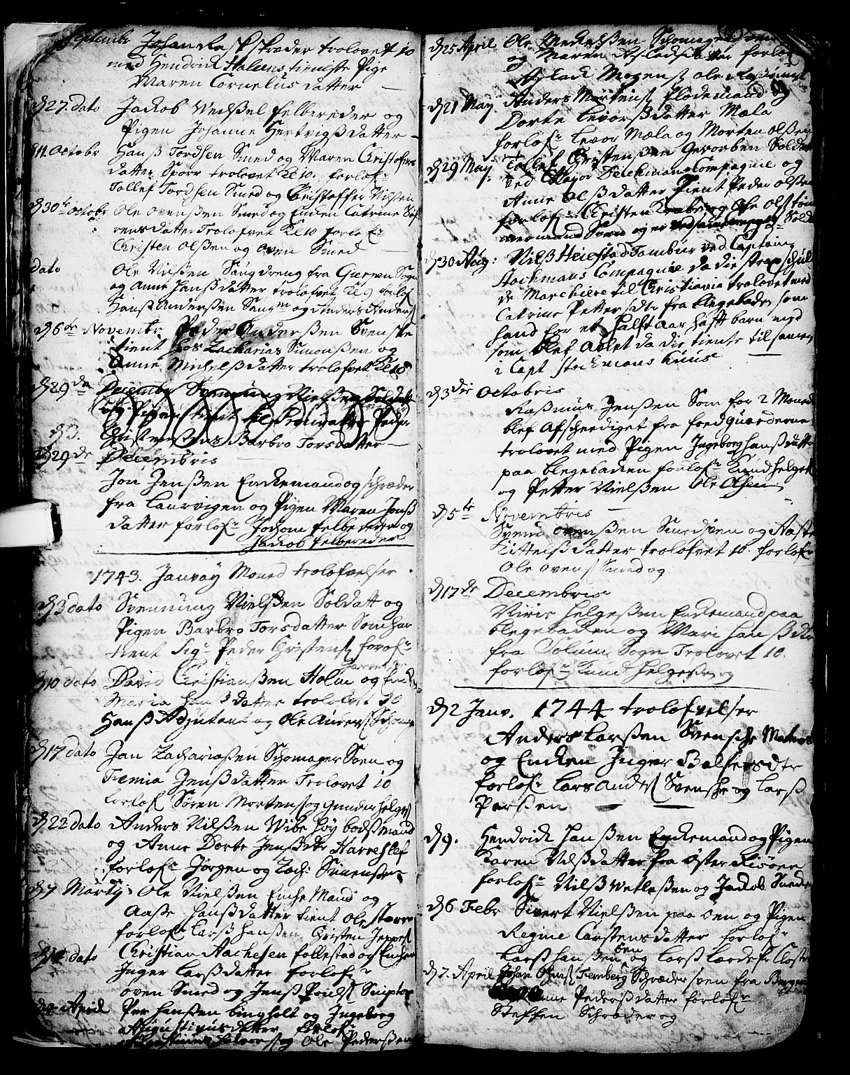 Skien kirkebøker, SAKO/A-302/F/Fa/L0002: Parish register (official) no. 2, 1716-1757, p. 15