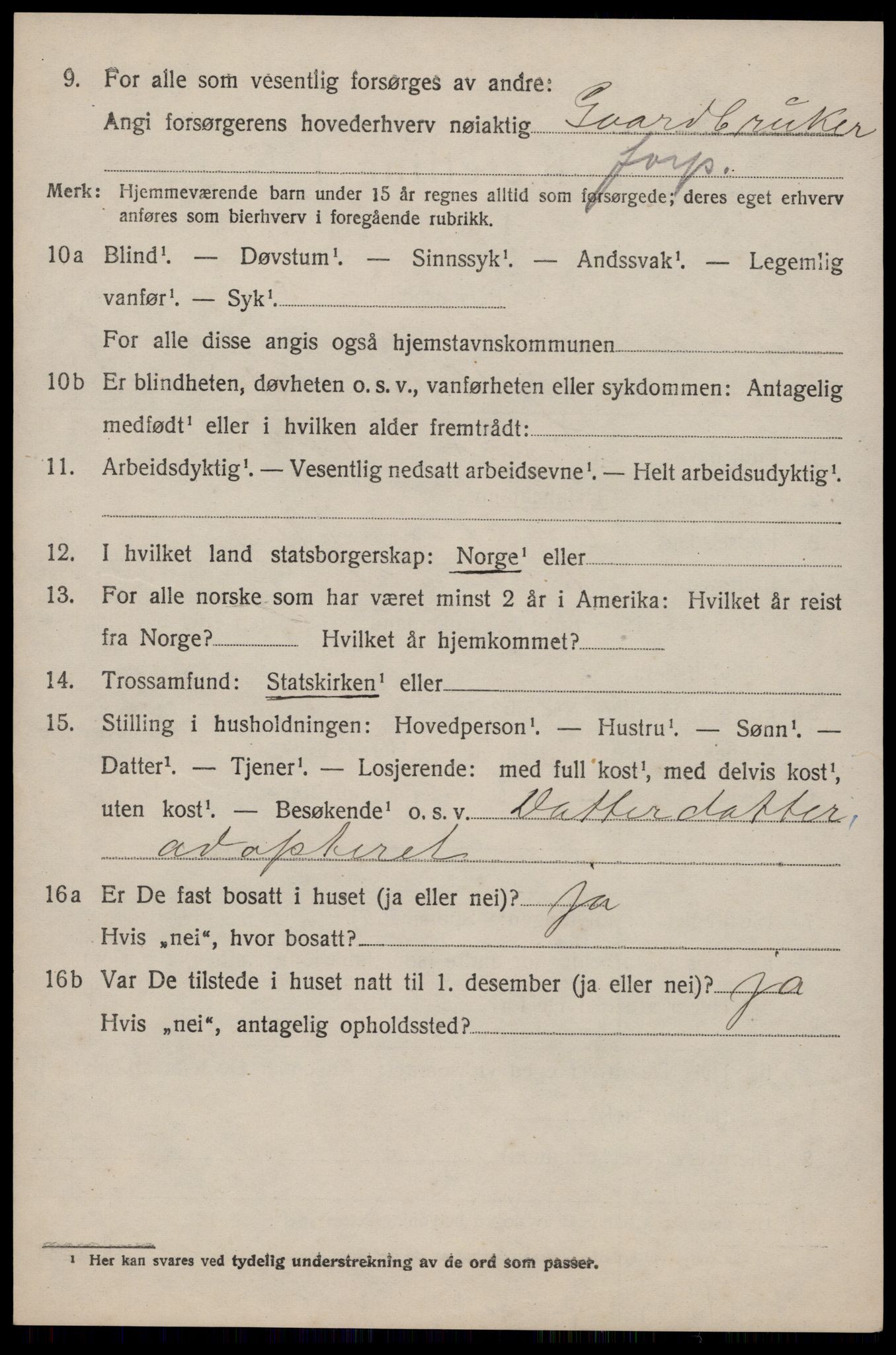 SAKO, 1920 census for Lårdal, 1920, p. 3314