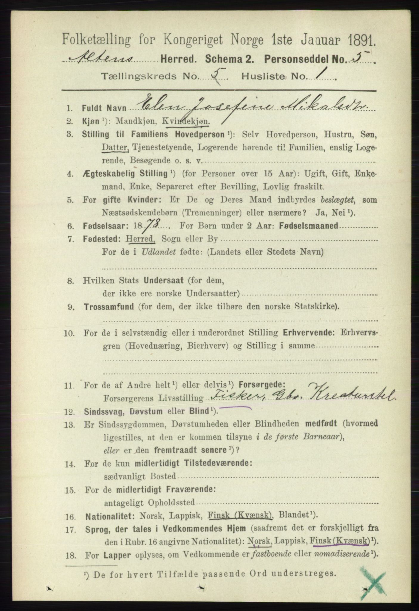 RA, 1891 census for 2012 Alta, 1891, p. 1653