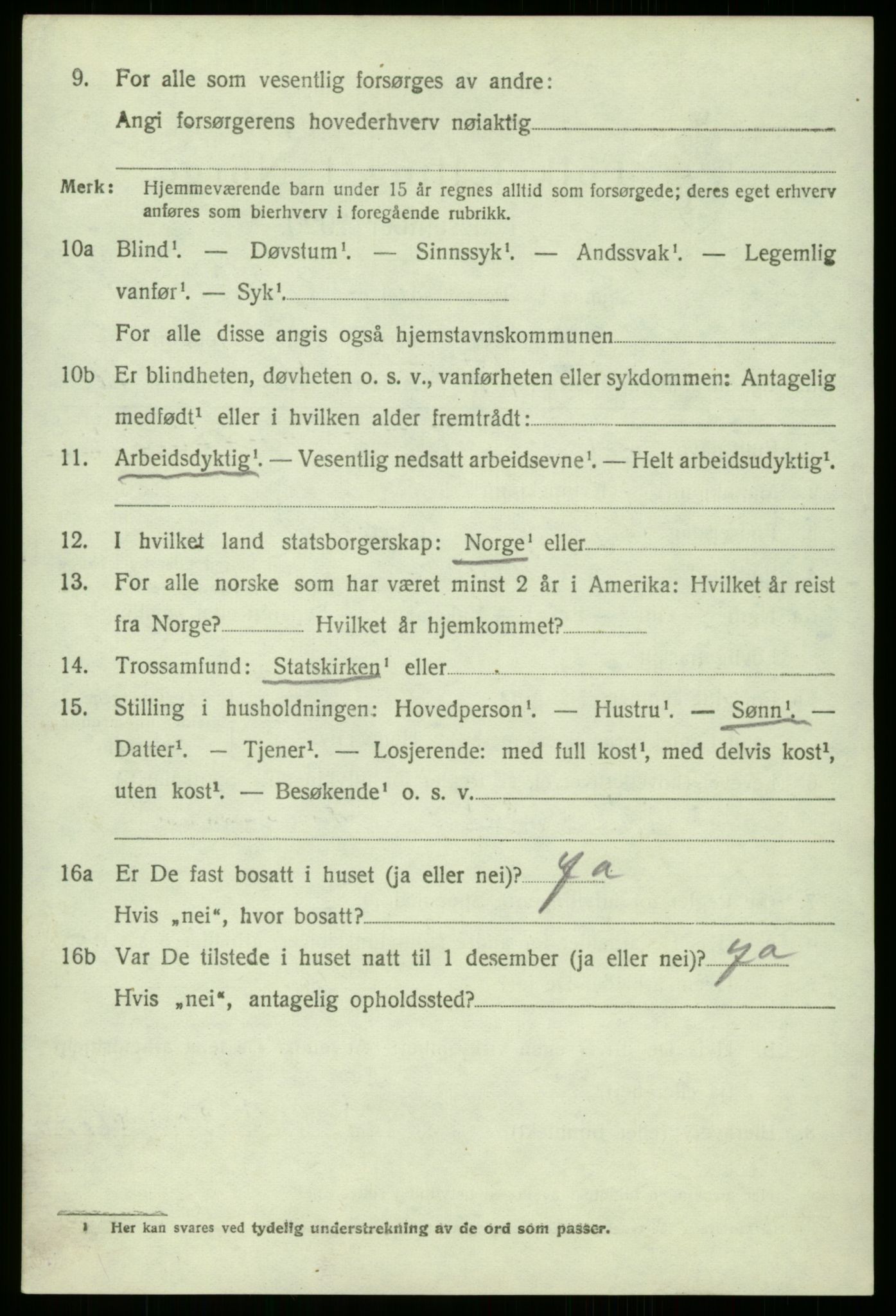 SAB, 1920 census for Manger, 1920, p. 2182