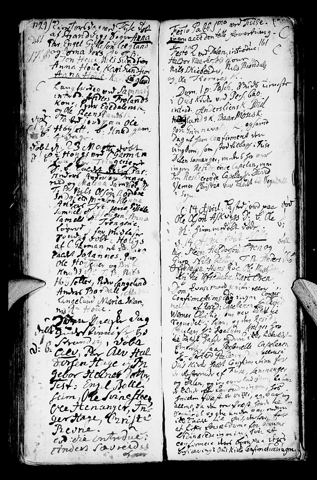 Os sokneprestembete, SAB/A-99929: Parish register (official) no. A 9, 1766-1779, p. 161