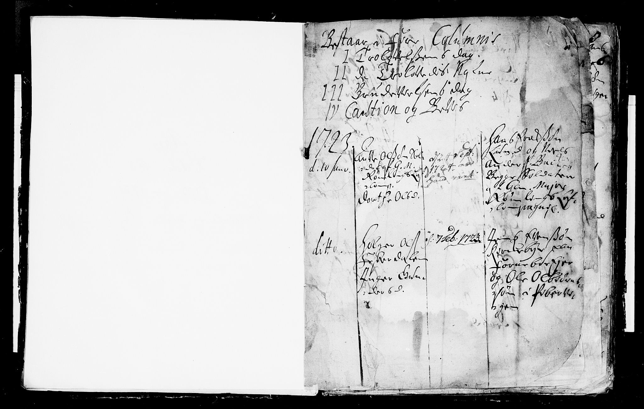 Aker prestekontor kirkebøker, SAO/A-10861/F/L0003: Parish register (official) no. 3, 1723-1731, p. 0-1