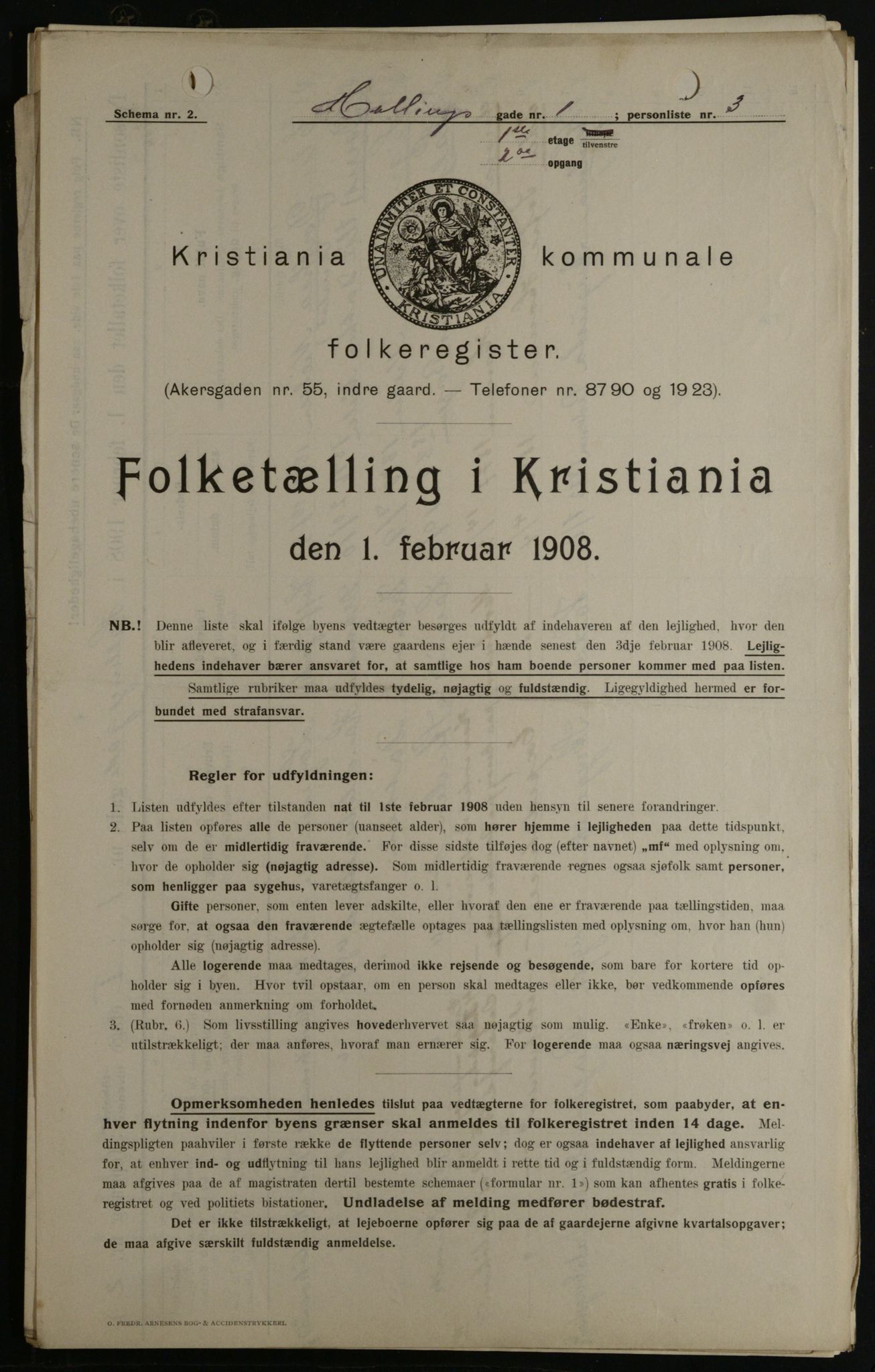 OBA, Municipal Census 1908 for Kristiania, 1908, p. 30751