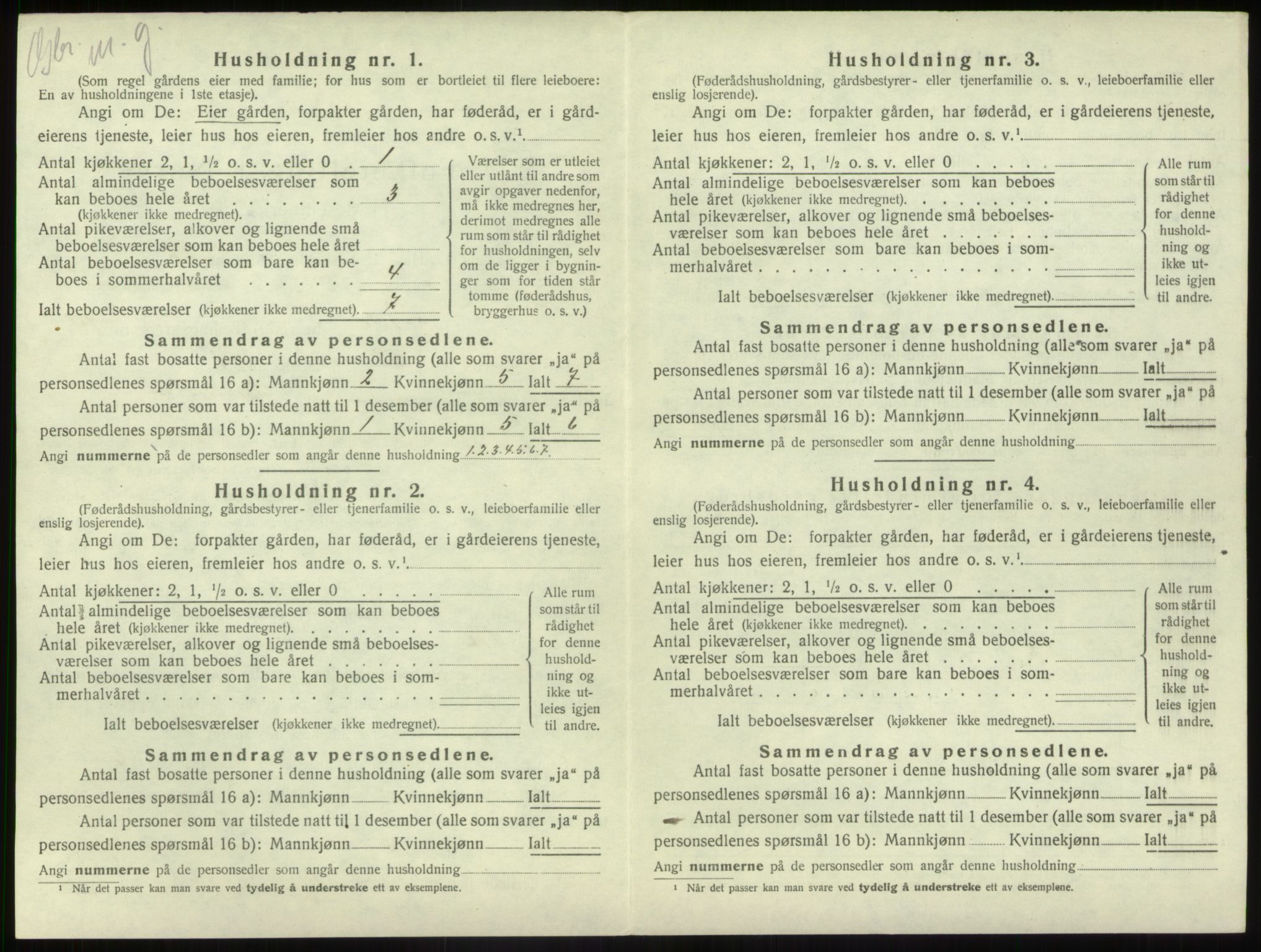 SAB, 1920 census for Førde, 1920, p. 763