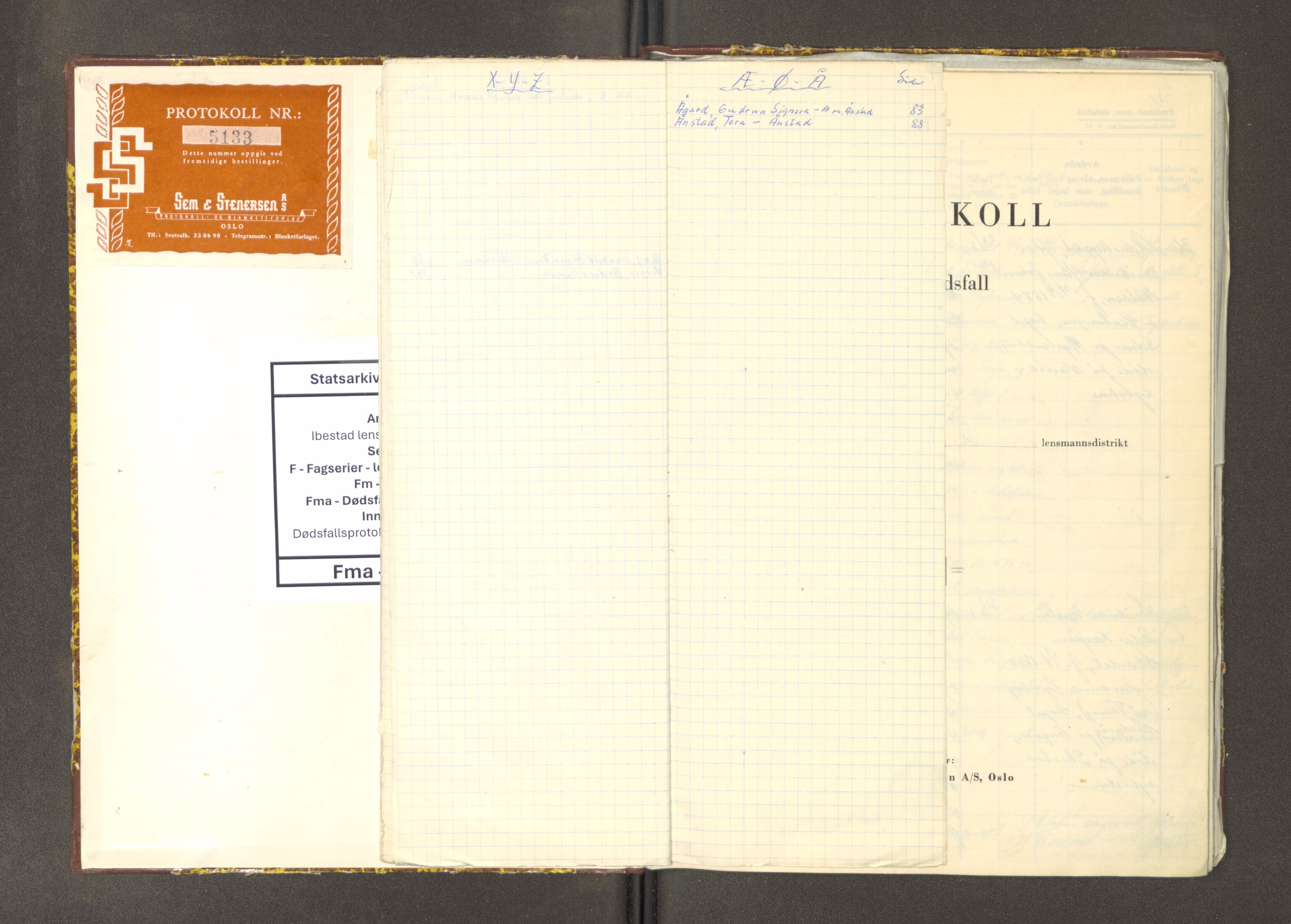 Ibestad lensmannskontor, AV/SATØ-S-1499/F/Fm/Fma/L0151: Dødsfallsprotokoll for Ibestad lensmannsdistrikt, 1965-1970