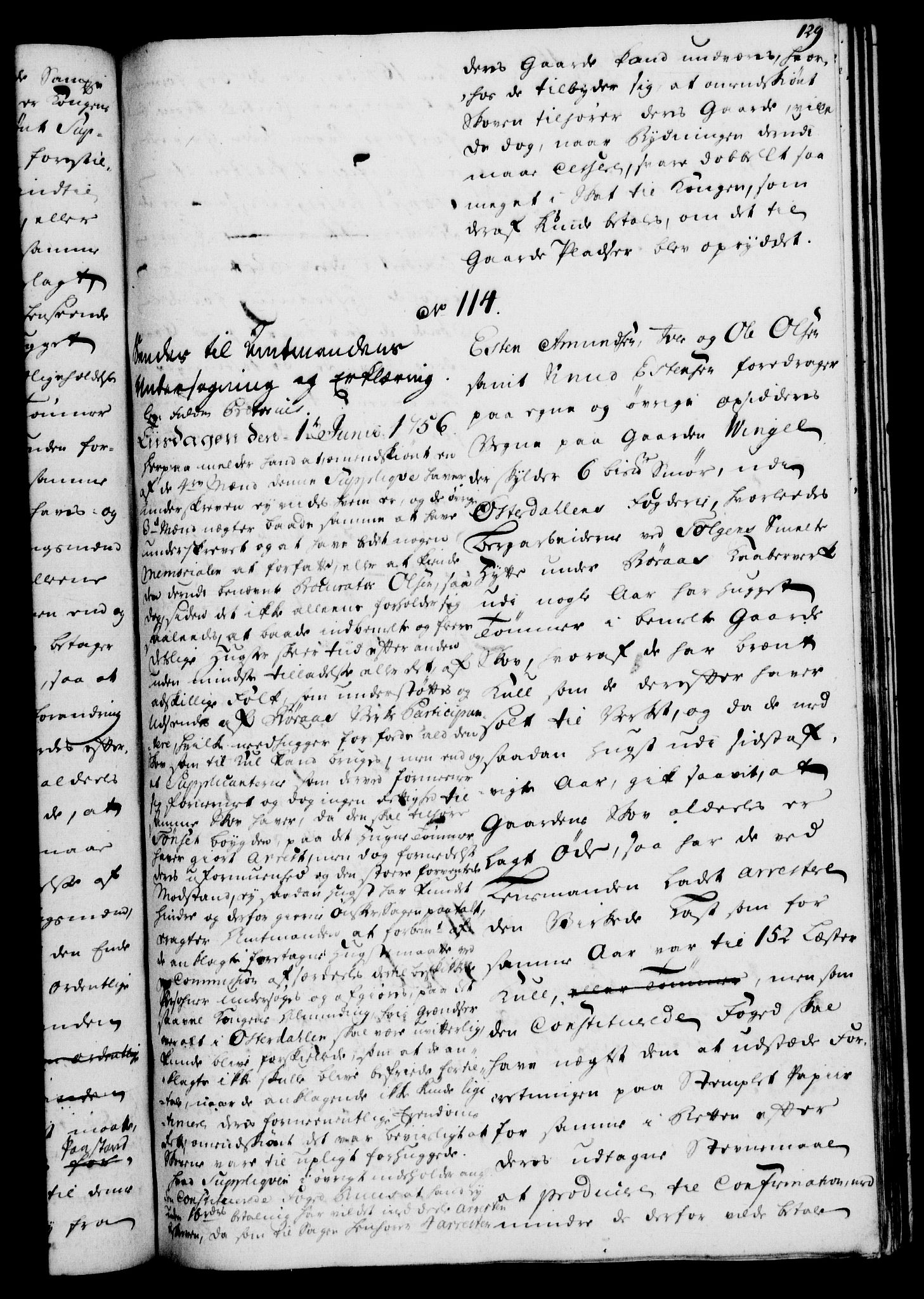 Rentekammeret, Kammerkanselliet, AV/RA-EA-3111/G/Gh/Gha/L0033: Norsk ekstraktmemorialprotokoll (merket RK 53.78), 1755-1756, p. 129